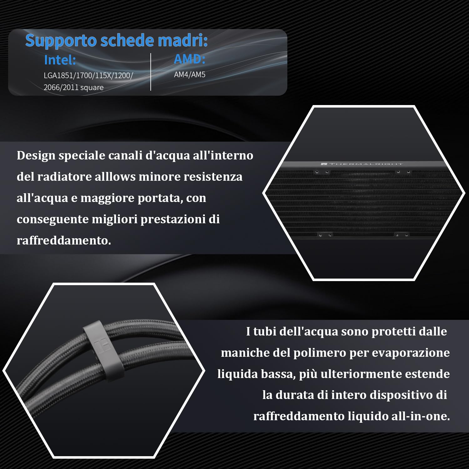 TR - Wonder Vision 360 UB ARGB Nero AIO CPU Liquid Cooler, per AM5 / Intel LGA1851 / 1700, schermo curvo 3D da 6,67 pollici con risoluzioni 2400 x 1080, schermo del pannello magnetico