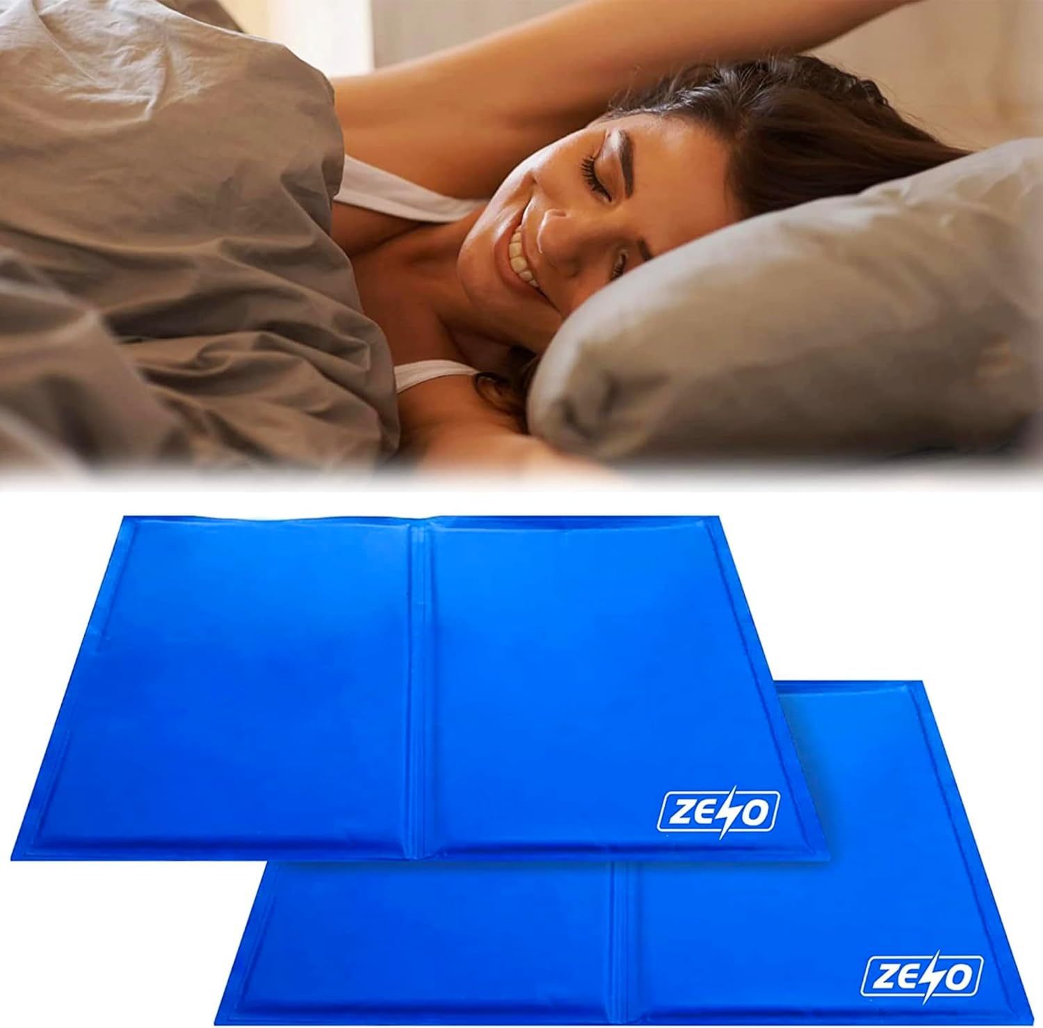 ZENO Cooling Mat Gel Pillows 2 Pack Cooling Pillows for Night
