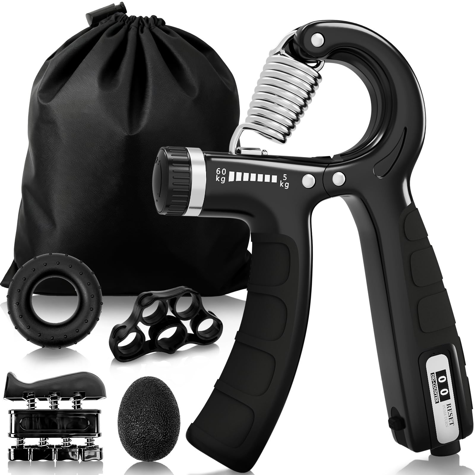 Entraîneur de main, Entraîneur d’avant-bras kit, poignée 5-60 kg, Entraîneur d’avant-bras de main, Grip Force de préhension - Les Beatles, Paul McCartney, John Lennon, RIngo Starr, George Harrison Entraîneur de main, Entraîneur d'avant-bras kit, poignée 5-60 kg, Entraîneur d'avant-bras de main, Grip Force de préhension
