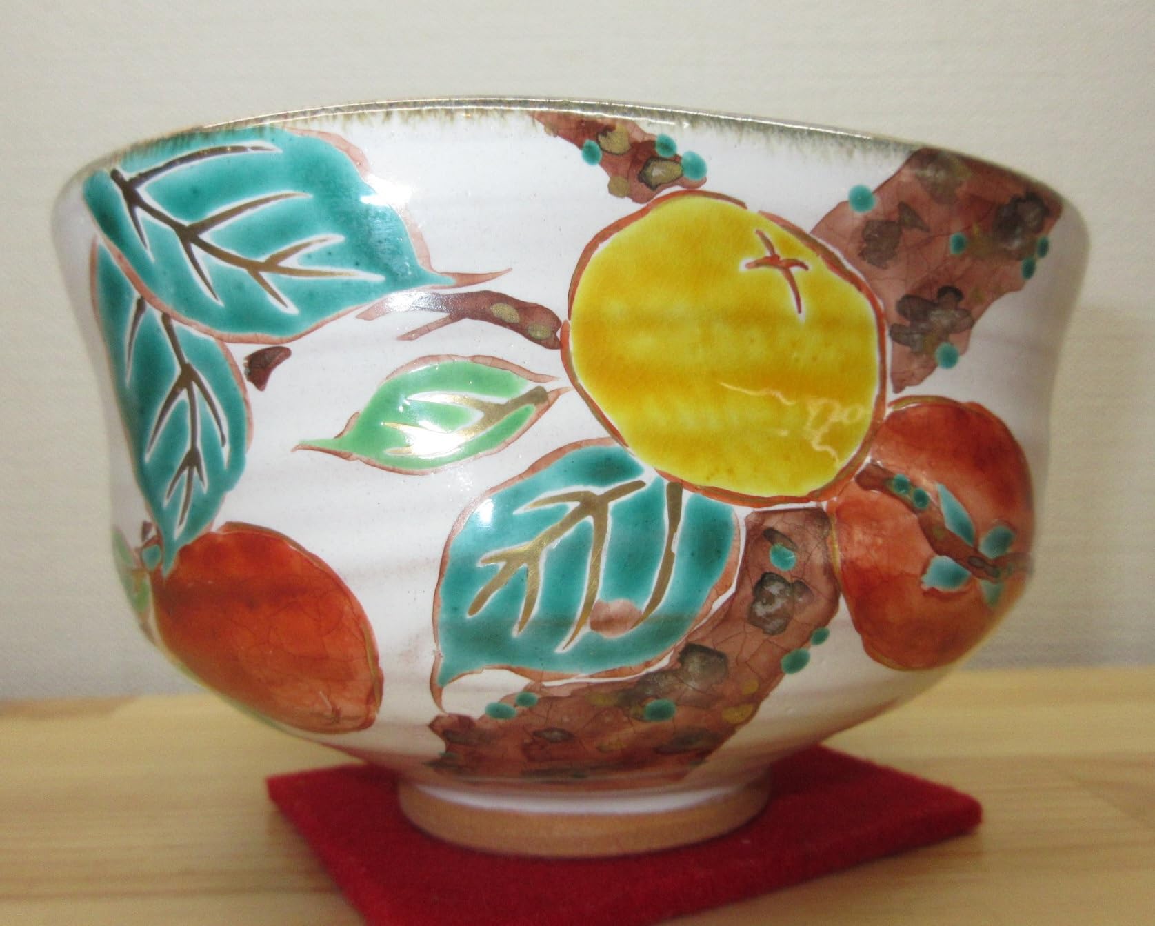 送料込【逢絢亭・新品】茶道具 茶碗 京焼 灰釉 沓形 柿の絵 中村良二 共箱入り Amazon | 【逢絢亭】茶道具 茶碗 抹茶碗 京焼 灰釉 沓形 柿の絵