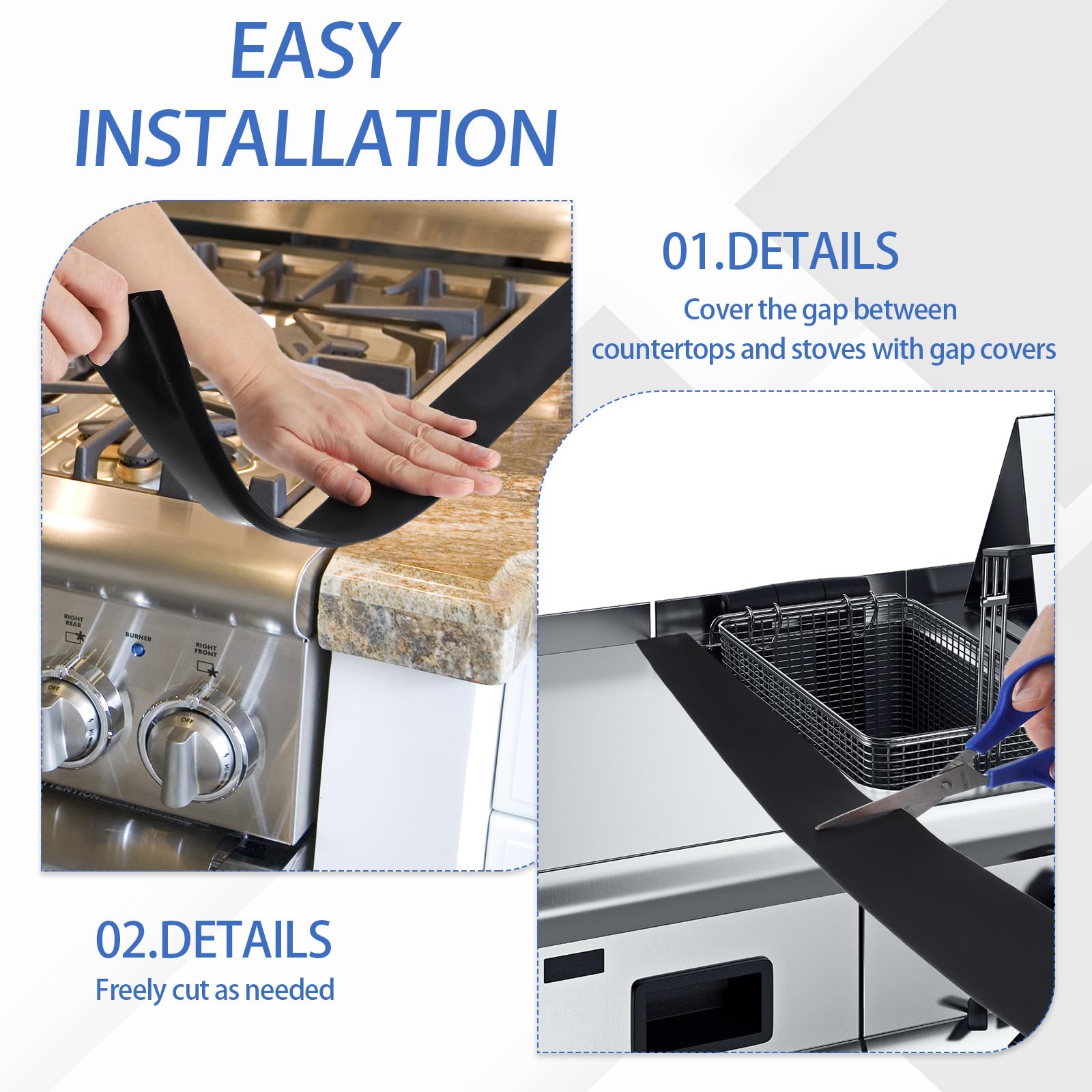PATIKIL Silicone Stove Gap Covers - Image 4