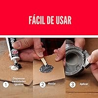 Vista 6 de J-B Weld 8276 KwikWeld Pegamento de acero reforzado de rápida adhesión. Pomo de 2 onzas, 2 onza, Blanco