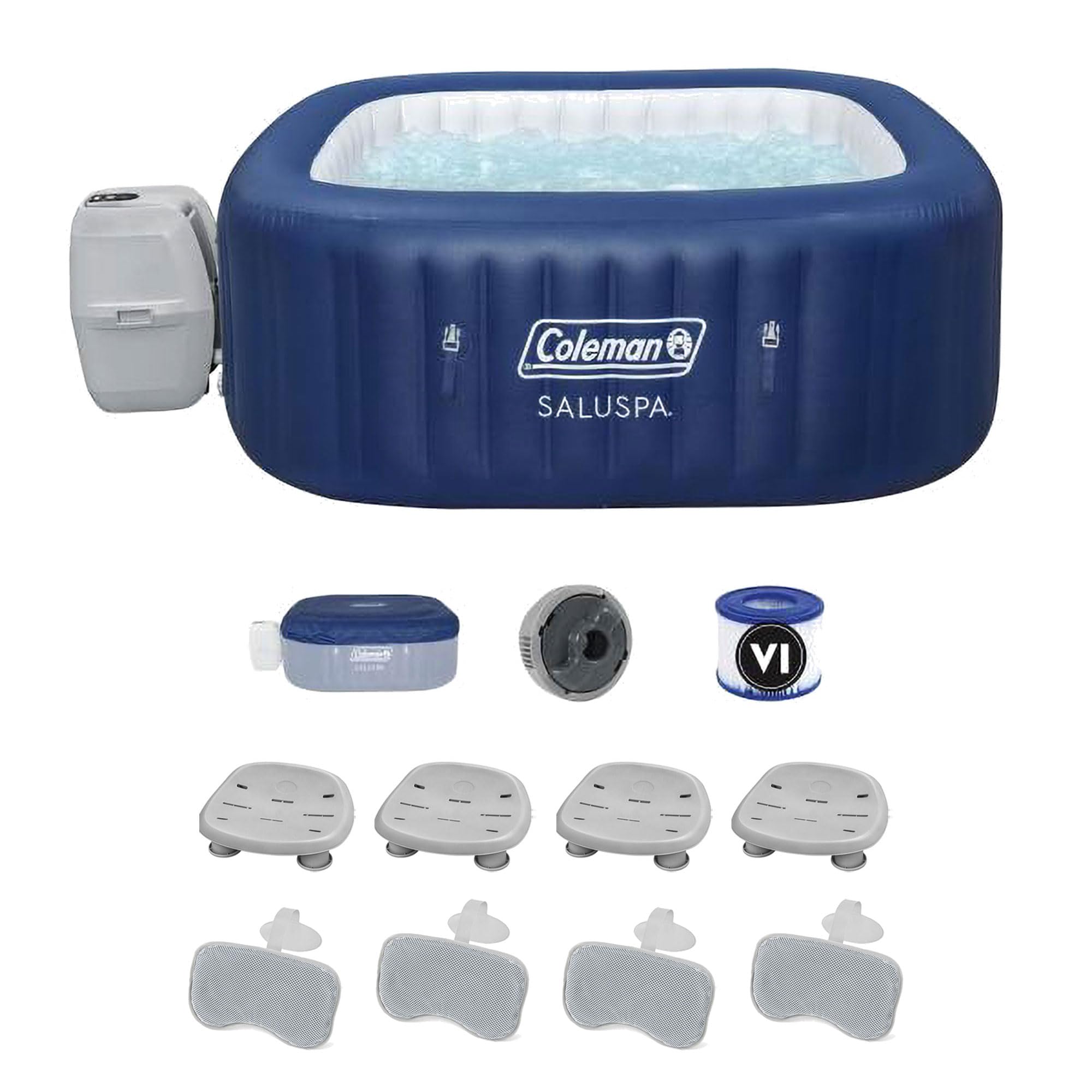 Atlantis Inflatable Amazon.com : Coleman SaluSpa Atlantis AirJet Inflatable Hot Tub w/Set ...
