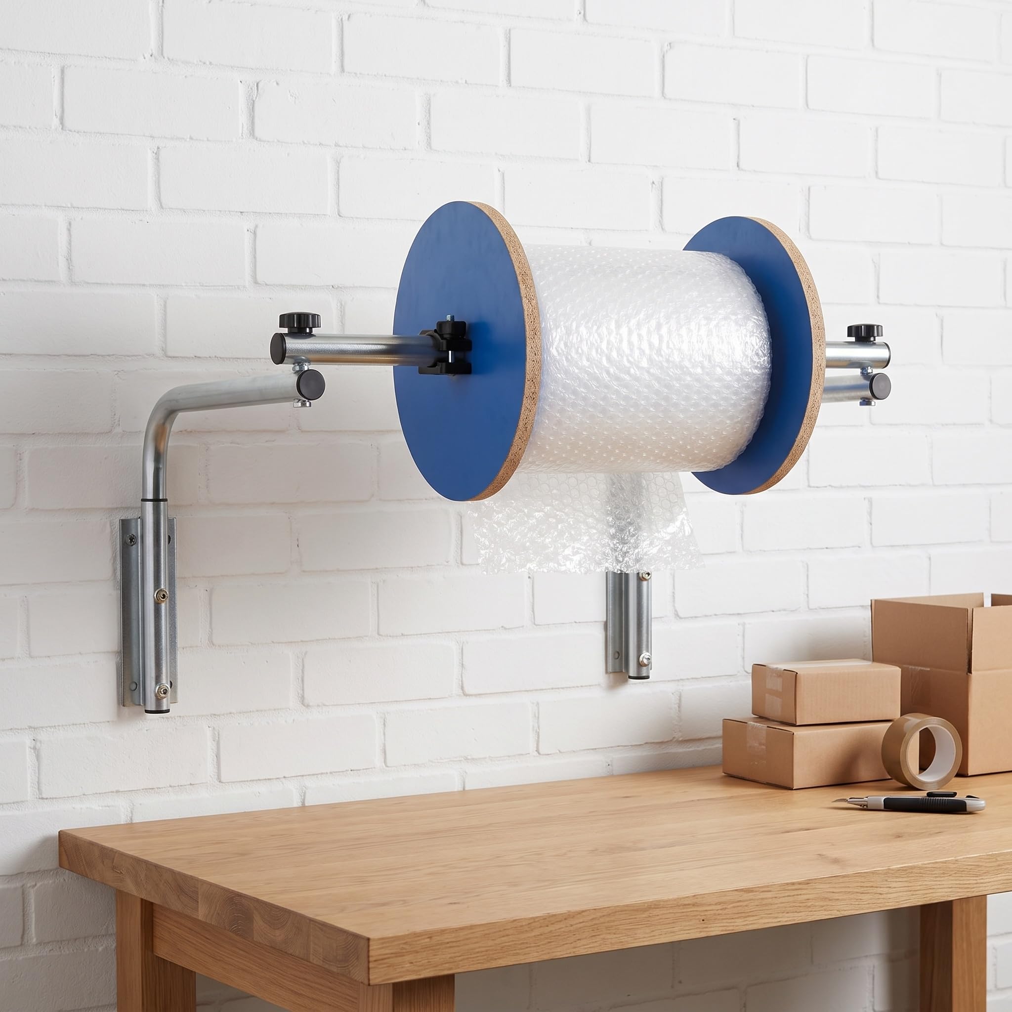 Distributeur Mural De Rouleau De Film À Bulles, Support De Rangement, Gain De Place, Protection Et Calage Demballage, Idéal pour Les Déménagements, Lexpédition Et Lemballage 40cm