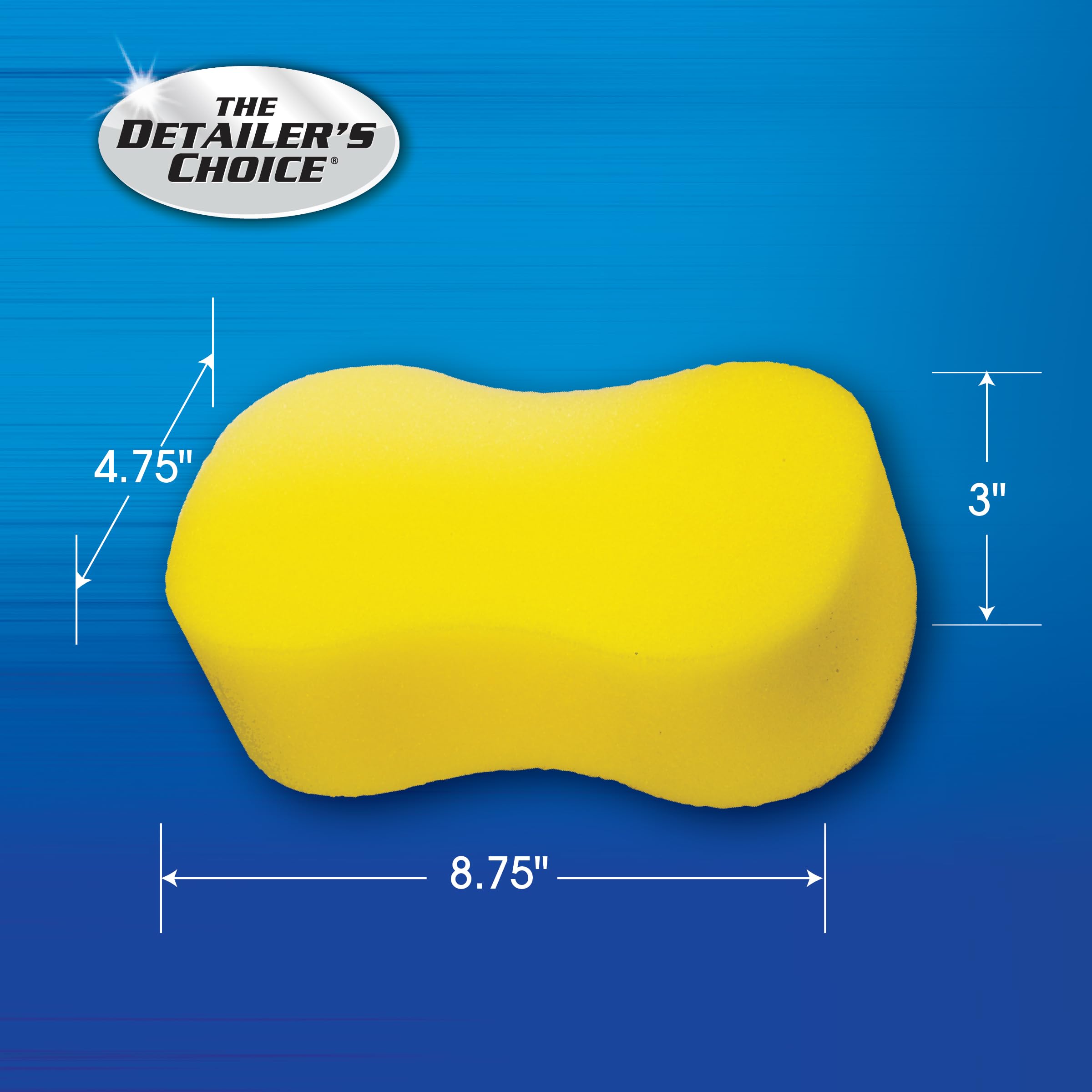 Carrand 40102 8.75" x 4.75" x 3" Giant Bone Sponge, Durable, Yellow