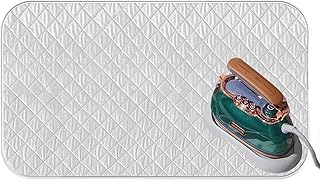 Foldable Magnetic Ironing Mat, Blanket Ironing Board Replacement, Ironing Board Alternative Cover, Quilted Washer Dryer Heat Resistant Pad for Table Top and Countertop, Small Ironing Board-33" X 19"