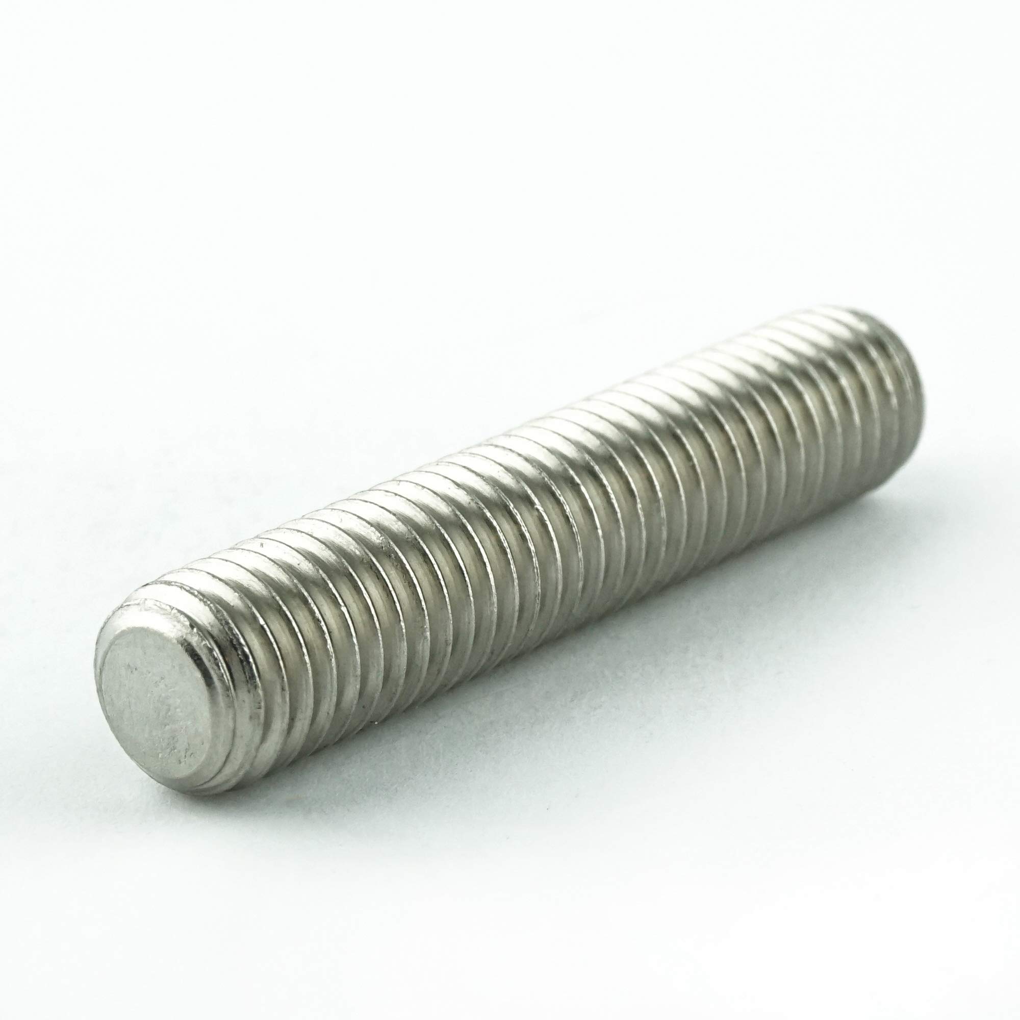 M12 x 40 mm trzpień gwintowy z gniazdem sześciokątnym i łbem stożkowym (50 sztuk) - śruby mocujące DIN 913 - ISO 4026 - śruby gwintowane - stal szlachetna A2 V2A - nierdzewna