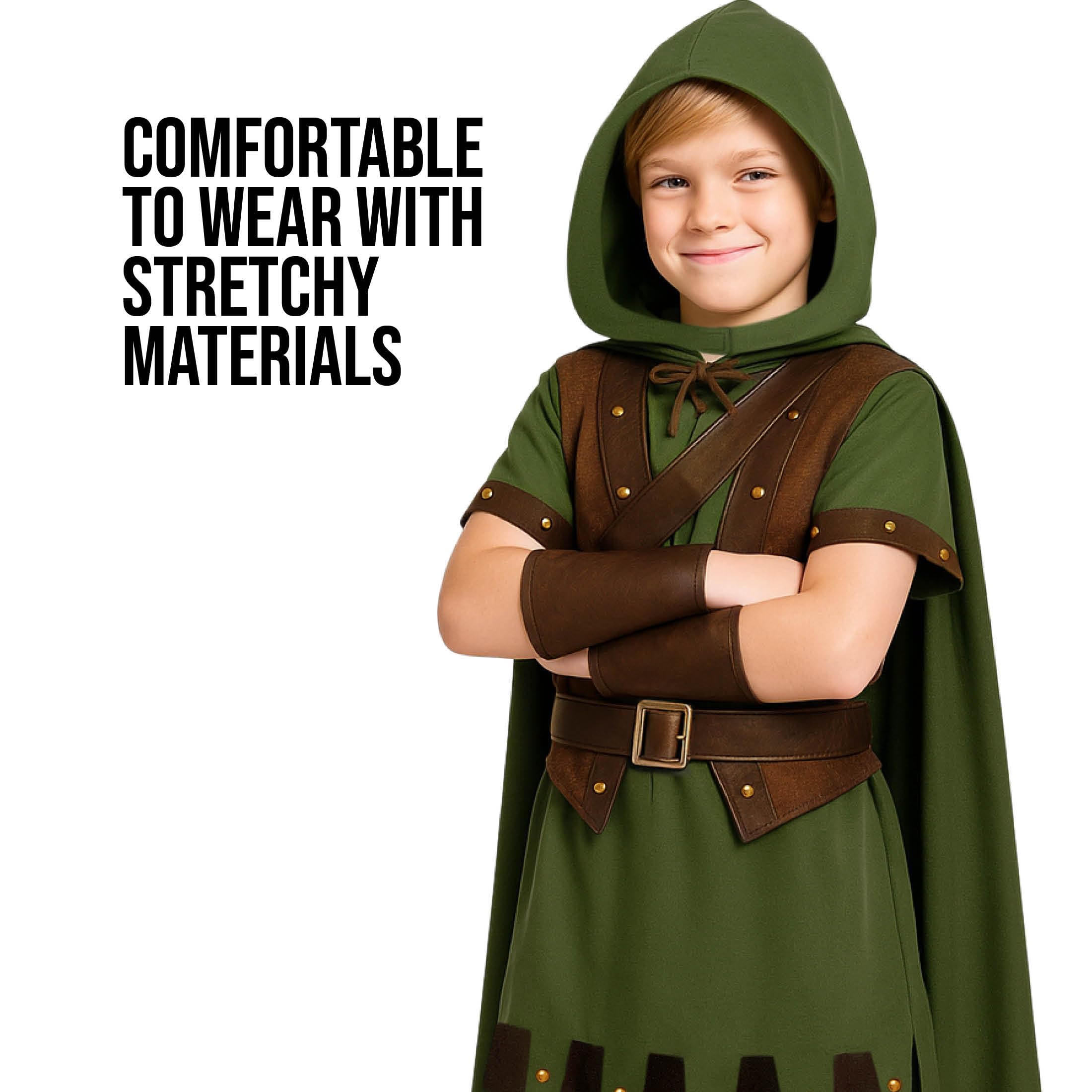 Morph Forest Hero Costume, Archer Costume Kids, Book Character Costumes for Boys And Girls World Book Day Costumes For Boys 4-6 Years - Image 4