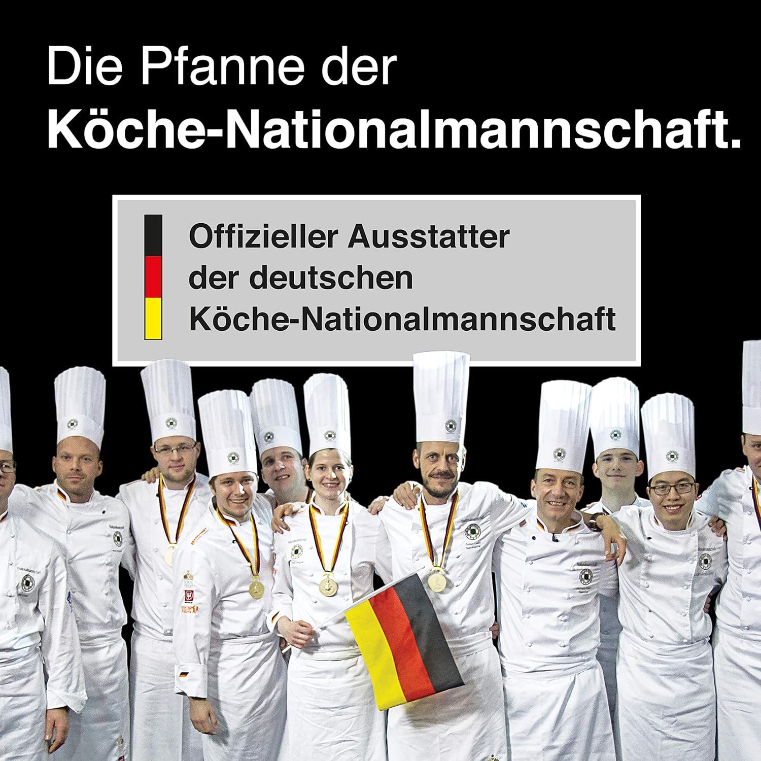 AMT Gastroguss Motto-Pfanne HAPPY BIRTHDAY, Ø 28 cm, abnehmbarer Stiel, nachhaltig und klimafreundlich, Wiederbeschichtung möglich, AMZN-I-728-Z20B-Motto3