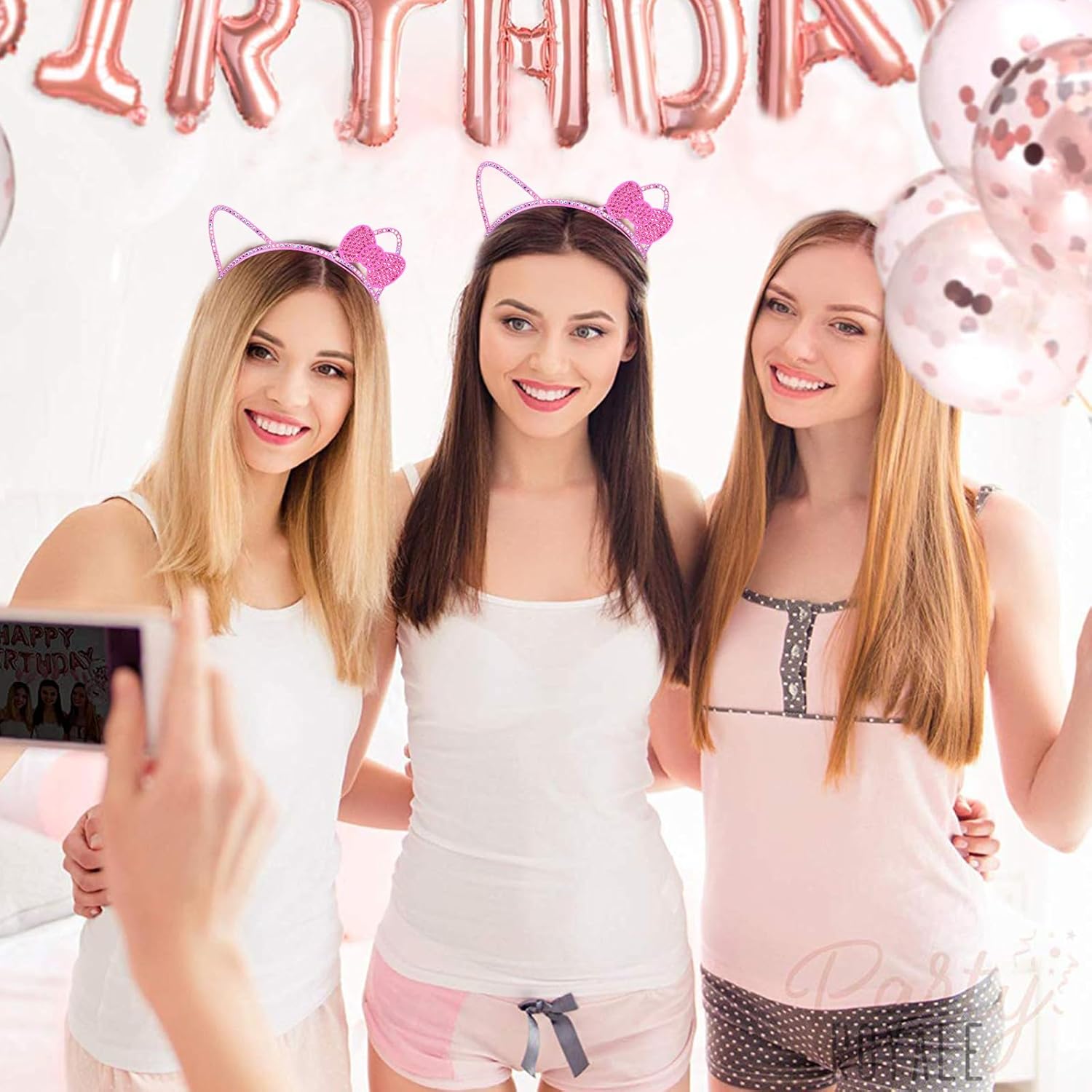 COCIDE Kitty Cat Ears Headbands for Women Alloy Taylor Party Decorations Headbands for Womens Gabby Party Favors Birthday Supplies for Women Hair Accessories Hair Hoops Costume - Image 5