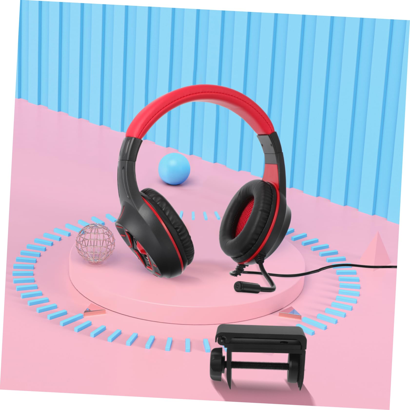 Hemobllo 4pezzi Per Cuffie e Gancio Per Headset Scrivania Pieghevole Portacuffie Per Gaming e