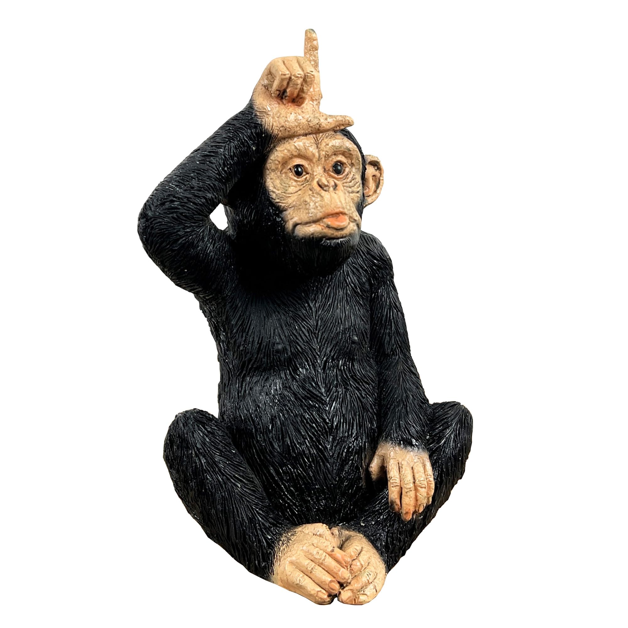 Alfie Francis 20.5cm Tall Cheeky Loser Monkey Ornament Figurine Home Decor Animal Sculpture Gorilla Chimp