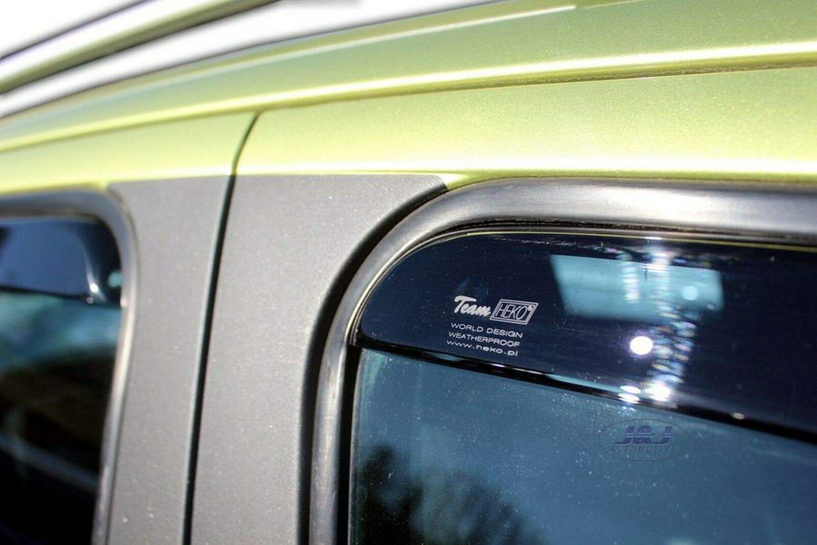 J&J AUTOMOTIVE Deflettori d'Aria per Citroen C3 Picasso 2008-2017, Set da 4 Pezzi, Nero Fumé Oscurato Heko