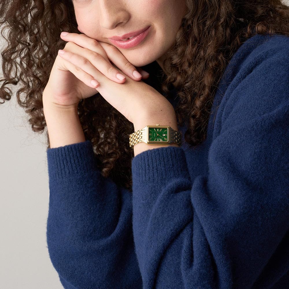 Fossil Raquel - Reloj para Mujer, Mecanismo de Cuarzo con Tres manecillas y Correa de Acero Inoxidable
