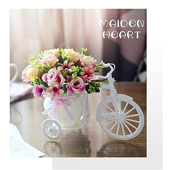 Amazon|Liweng 造花 かわいい カゴ 自転車タイプ 枯れない花 Amazon|Liweng 造花 かわいい カゴ 自転車タイプ 枯れない花
