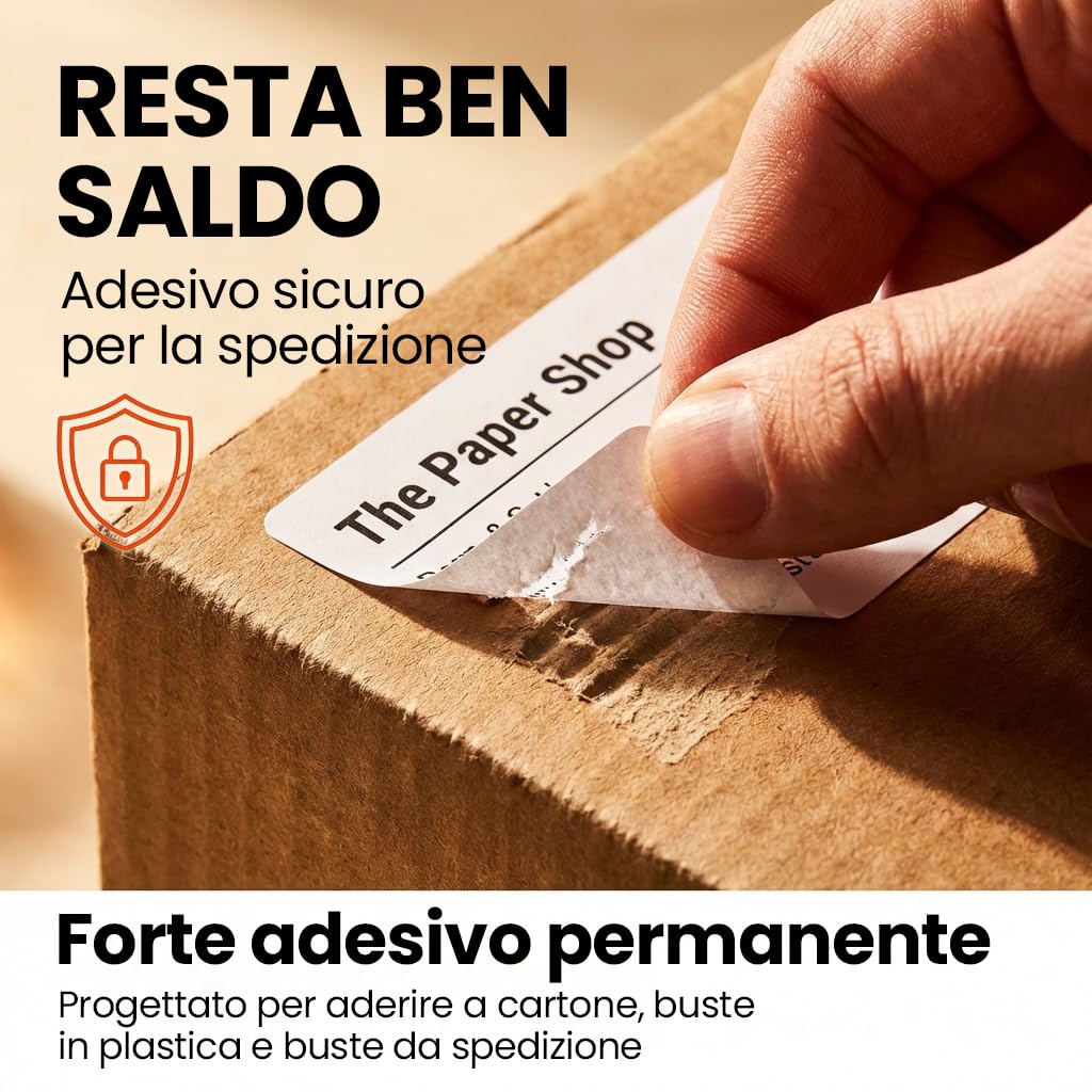 [2000 etichette] Etichette autoadesive bianche adesive per stampante A4, 4 per foglio | Stampante A6 adesive 4 per foglio A4 etichette per indirizzo | Etichette per stampante laser 4 per foglio (2000)