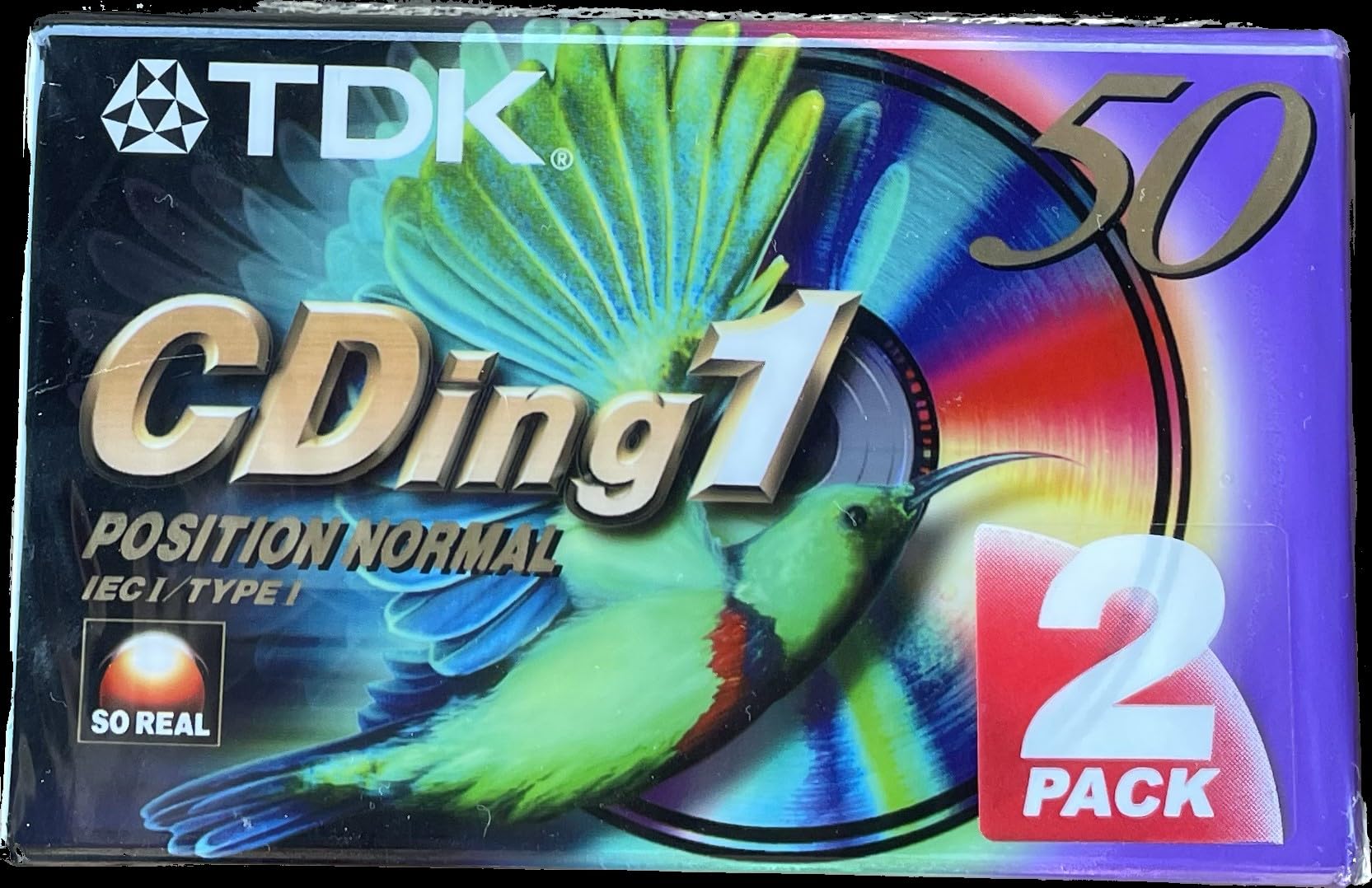 Cintas de Cassette Audio TDK 2 x D-50 - (50 Minutos) CDing 1 Pack de 2 Unidades (2)