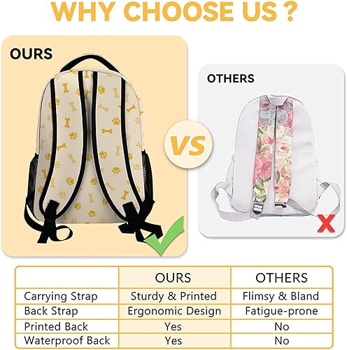 Vista 3 de Mochila escolar para perros para niñas y niños, mochila de 16 pulgadas para estudiantes y adolescentes, mochilas de gran capacidad para la escuela