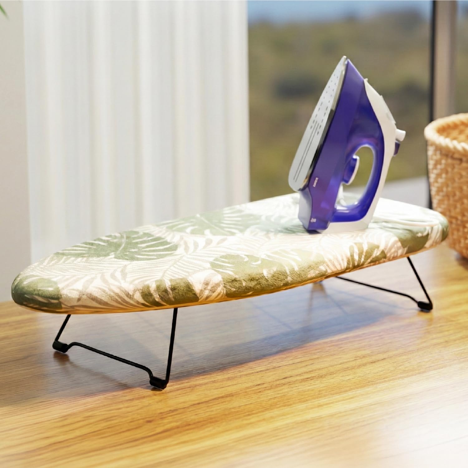 Lifelong Table Top Ironing Board | Portable & Compact Ironing Table with Sturdy Frame & Heat-Resistant Fabric Cover | Lightweight & Travel-Friendly | Ideal for Small Spaces & Dorms-image-25