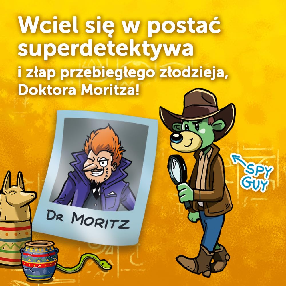 Trefl - Spy Guy Piramida - Kooperacyjna Gra Obserwacyjna, Przestrzenna Plansza z Ruchomymi Elementami, Rodzinna Gra Planszowa Dorosłych i Dzieci od 6 lat