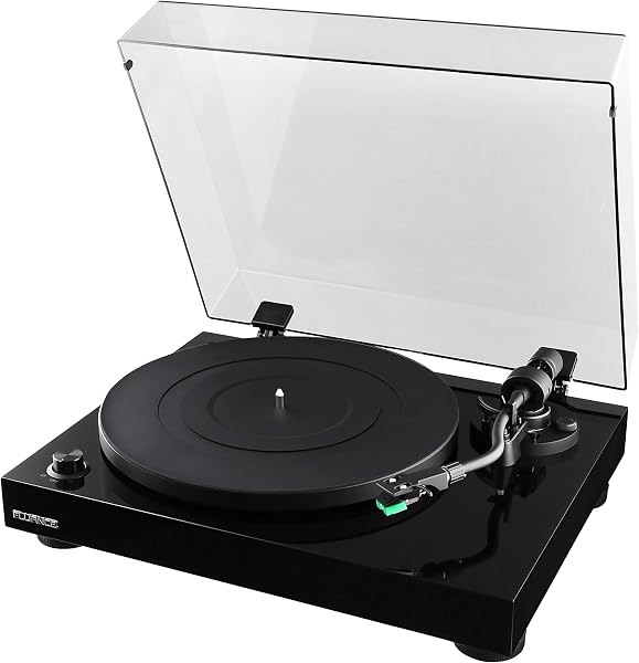 Fluance RT81 Elite Turntable with Audio Technica AT95E in Piano Black