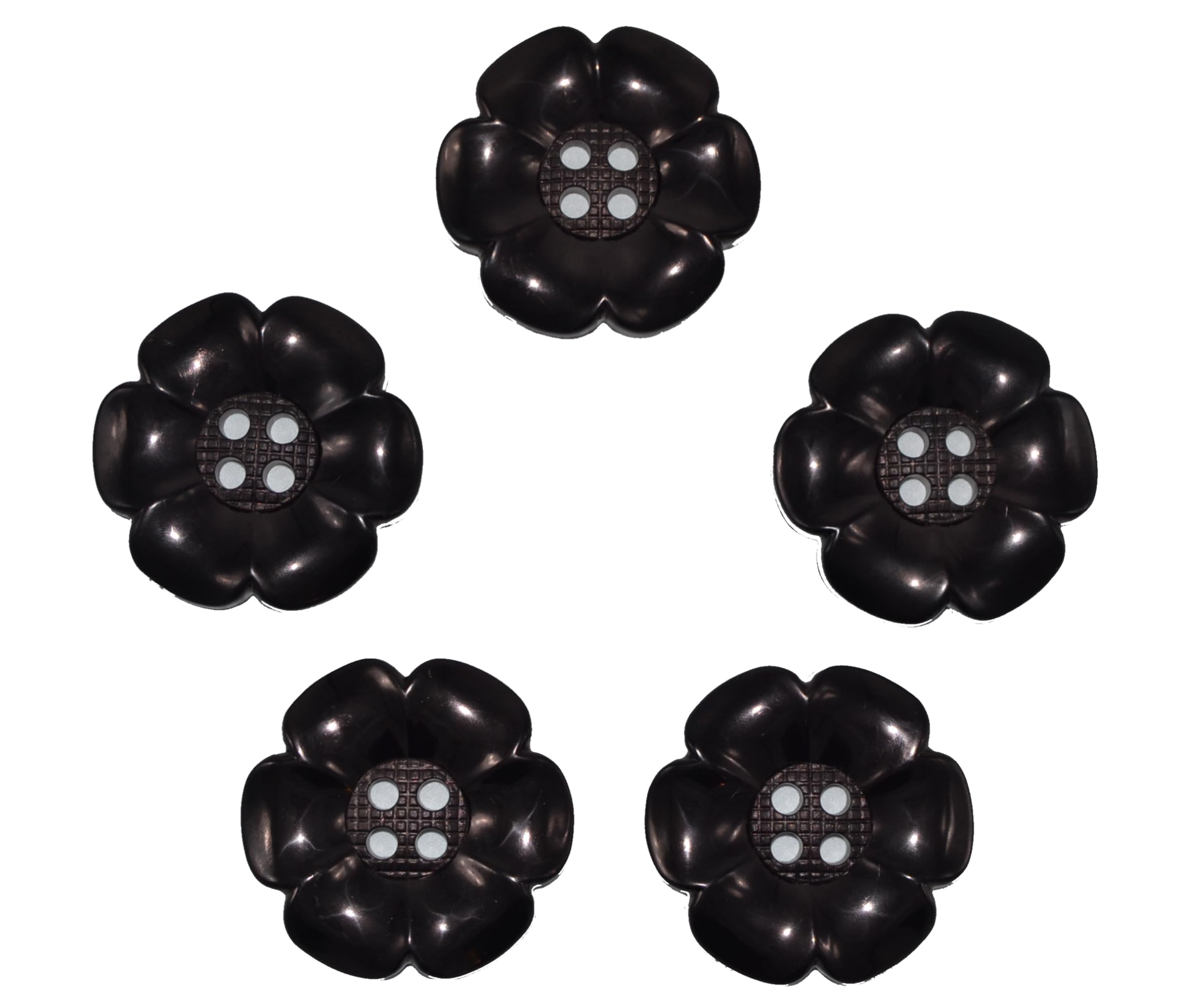 celloexpress Large Clown Flower Buttons - 63mm - Fancy Dress Sewing Daisy (Golden Brown, Pack of 10) โ image 1