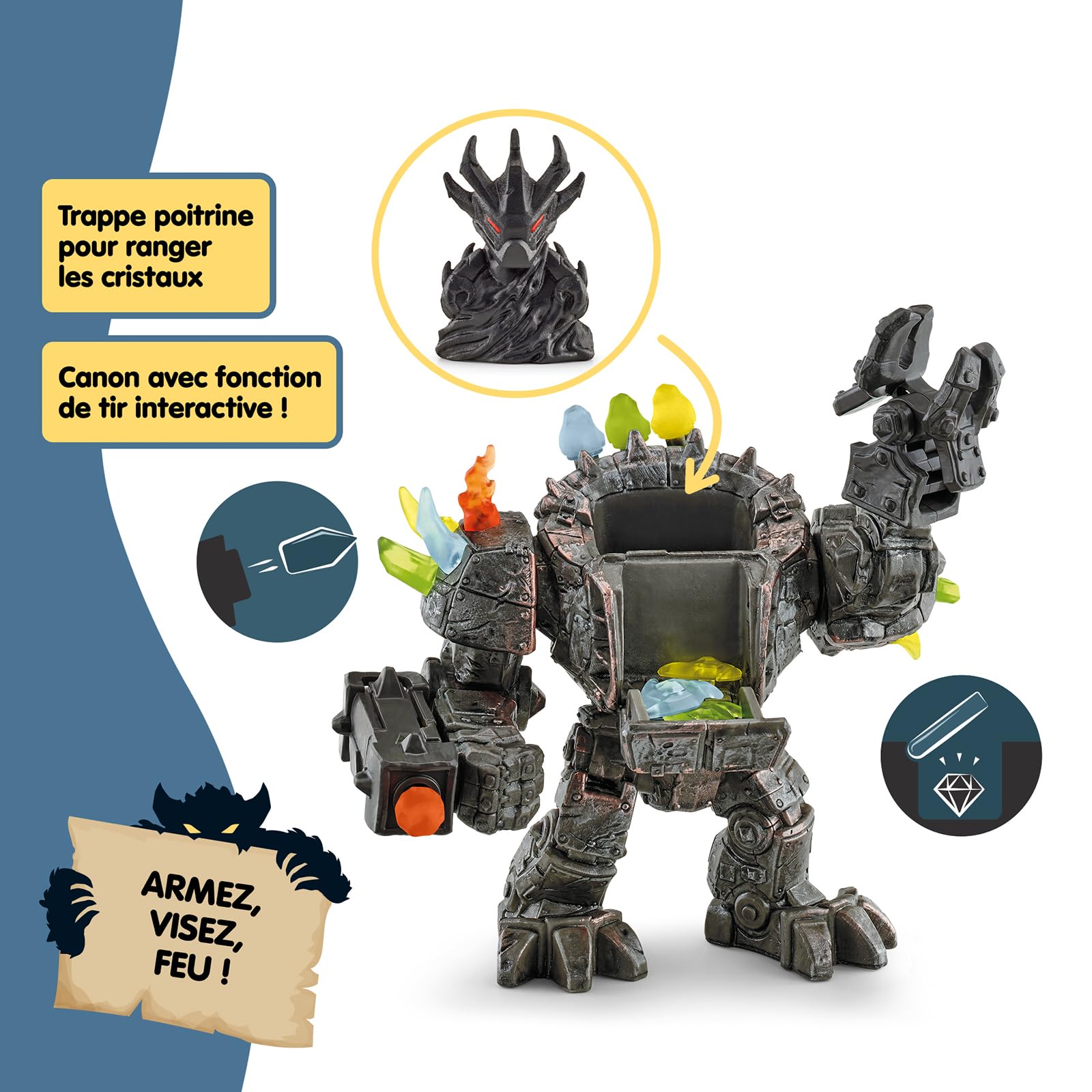 Schleich ELDRADOR | Robot Master avec Mini Creature 42549 | Coffret avec Figurines, Nombreuses Fonctions et Accessoires | Cadeau pour garçons et Filles | Coffret de Jeu à partir de 6 Ans | 20 pièces