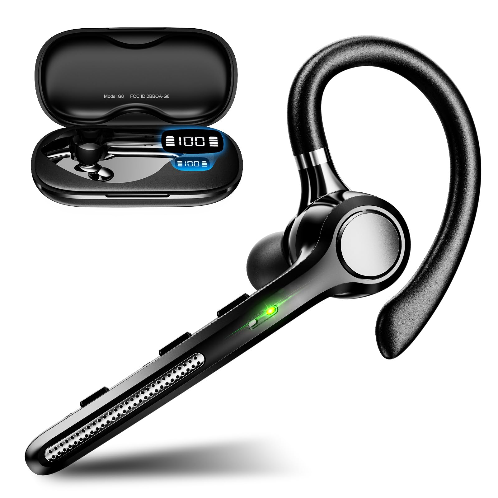 ❤️お値下げ❤️①耳掛け式イヤホン Bluetooth 5.2 マイク内蔵通話 楽天市場】Bluetooth5.2 ヘッドセット 2024 マイク付き 通話専用 耳を