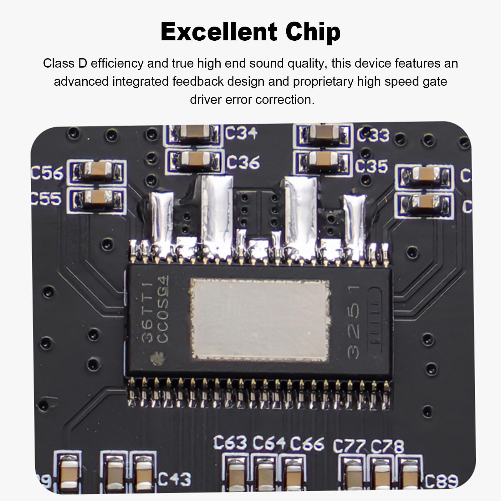 Fafeicy Carte D'amplificateur de Son Bluetooth 5.2, Module Double Canal Haute Puissance 220 W avec Entrée AUX USB pour Les Projets Audio et Haut-parleurs à Domicile DIY