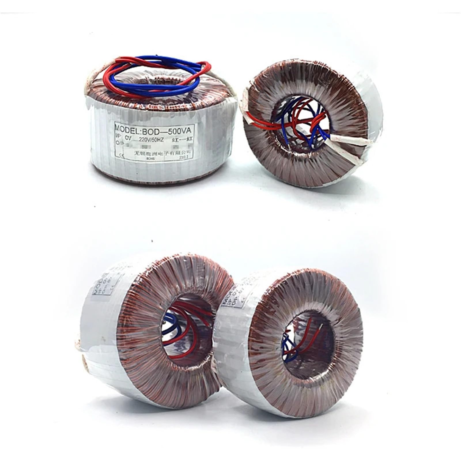 Transformator toroidalny izolowany bezpieczeństwa 500 W 220 do 220 V do 220 V 1 do pełnego drutu miedzianego 1 szt