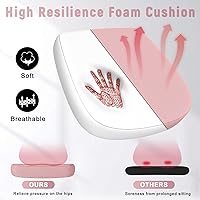 Vista 7 de naspaluro Silla de oficina ergonómica, silla para computadora con altura ajustable, brazos abatibles y soporte lumbar, silla de escritorio de malla