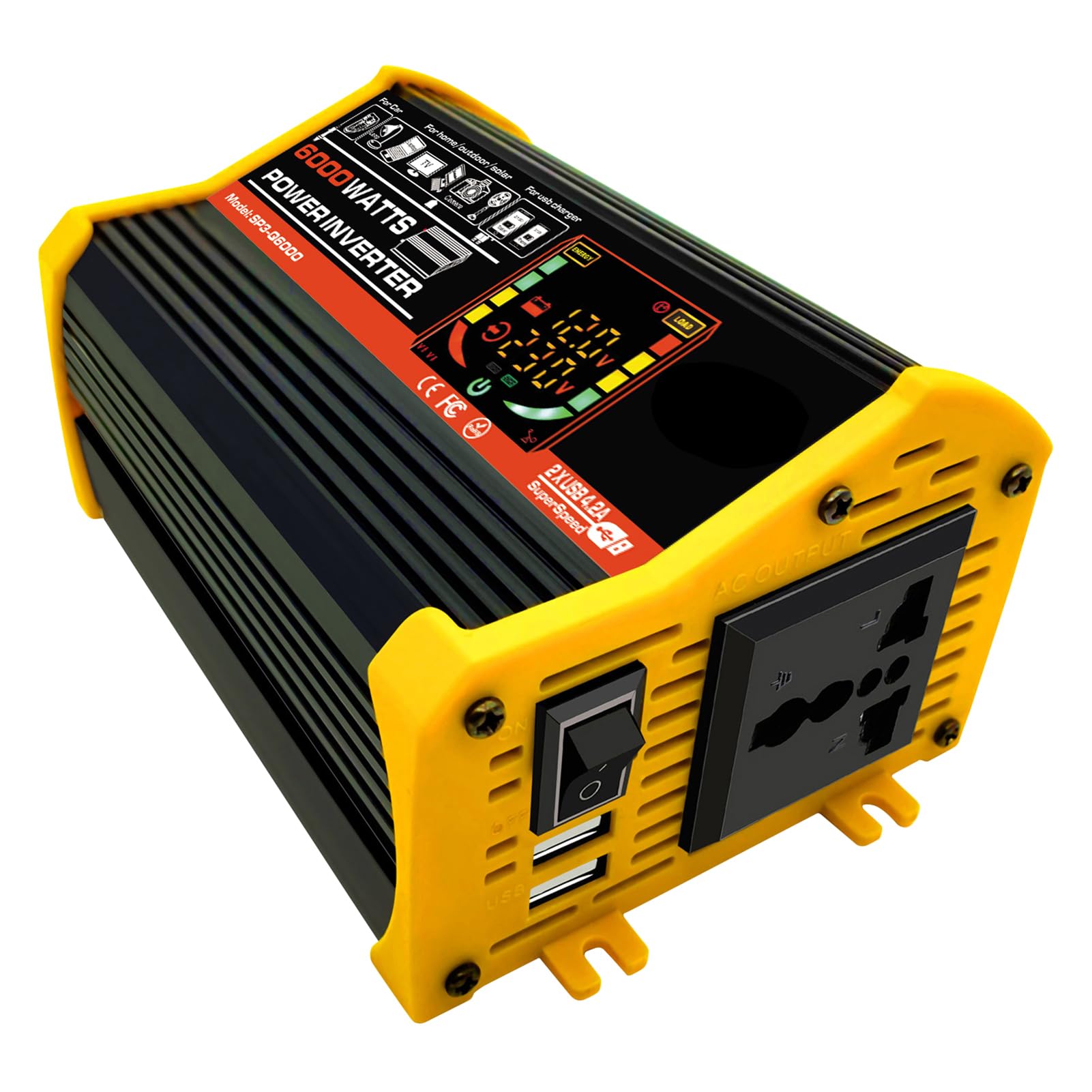 Fdit Przetwornica Sinus Modyfikowany 6000W Moc Szczytowa (220V)