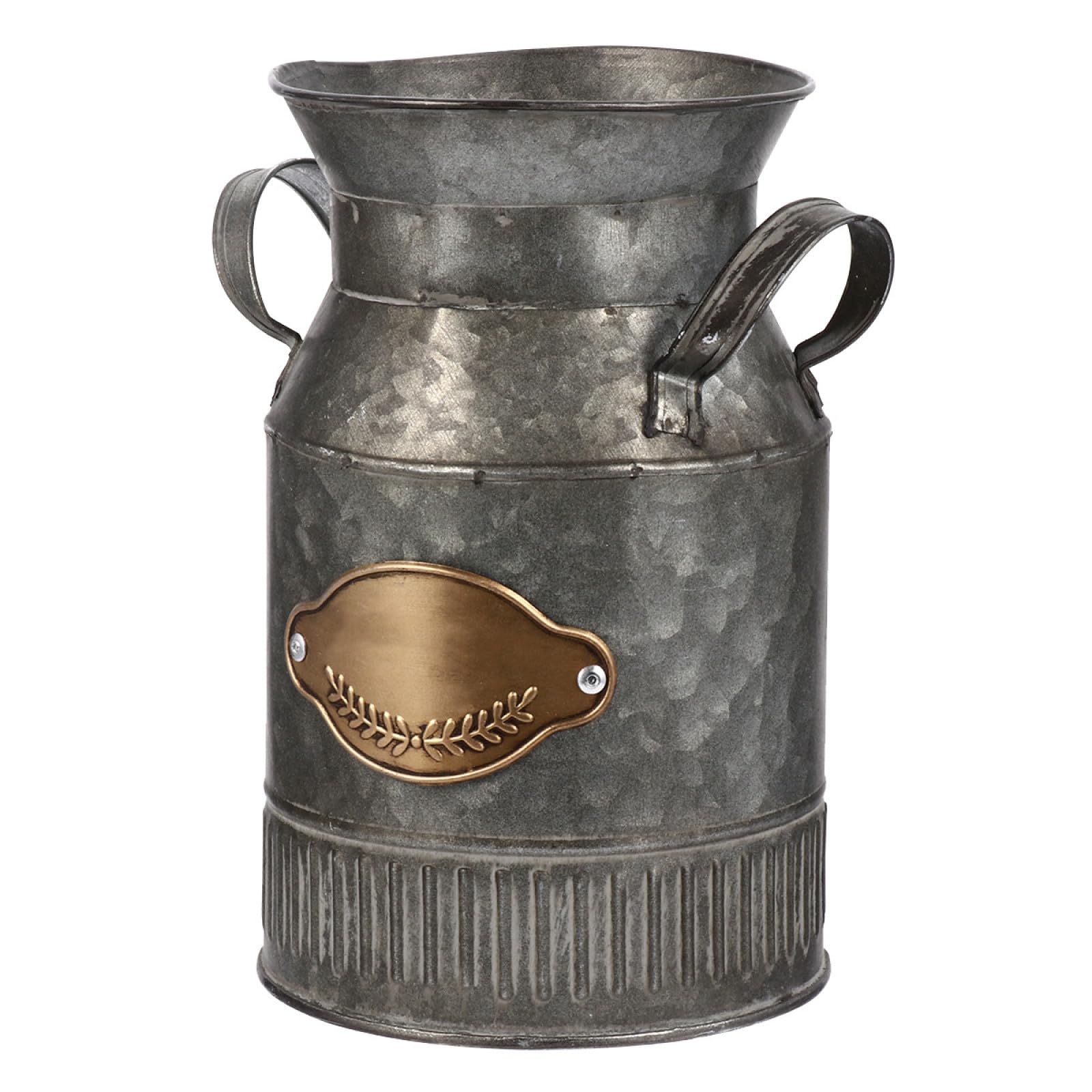 Pot de rangement extérieur intérieur en fer forgé style antique et grande robustesse