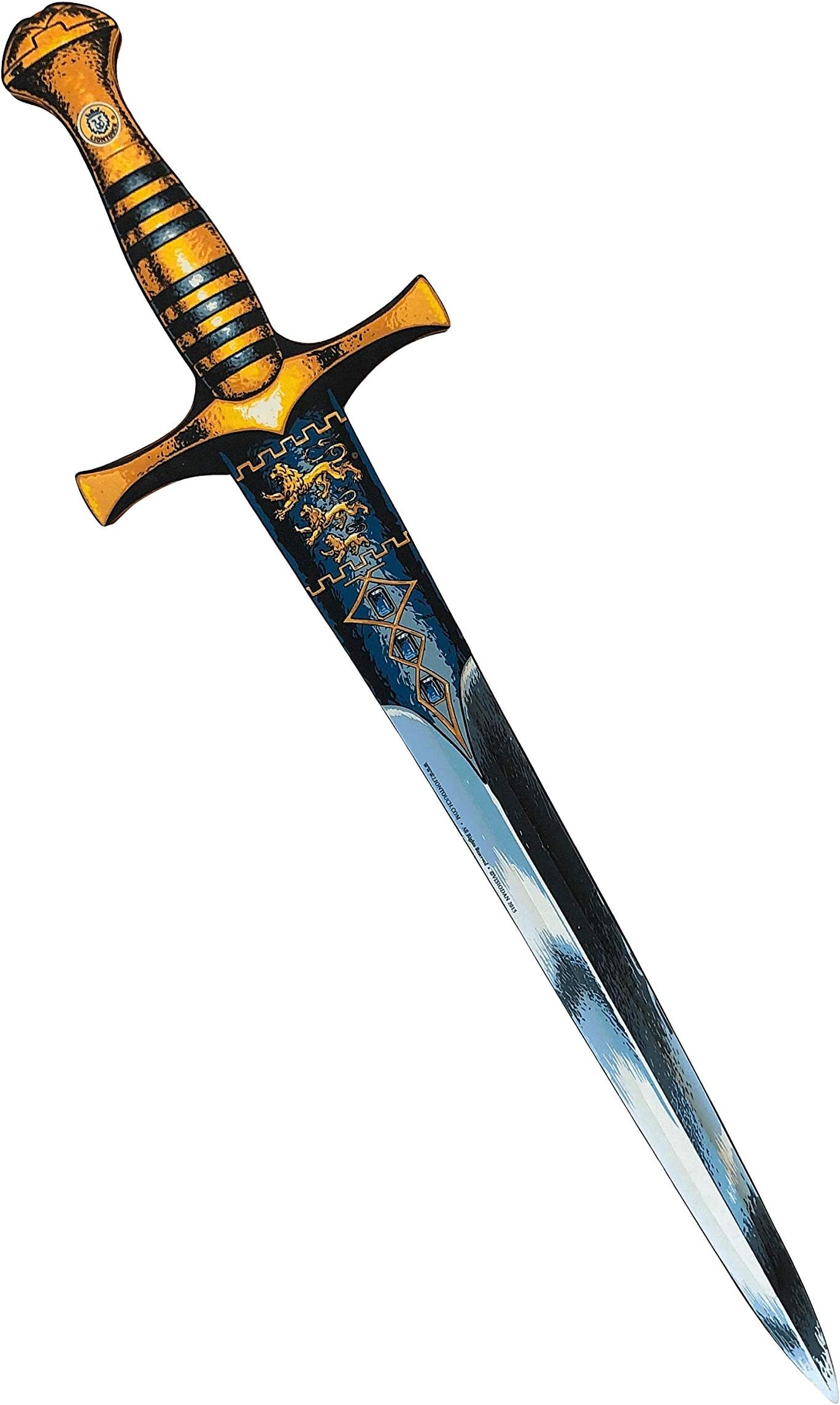 Liontouch Triple Lion King Sword | Medieval Pretend Play Foam Toy for Children Ready for Adventures in The Kingdom | Safe Weapon & Battle Accessory for Boys’ Dress Up & Costumes