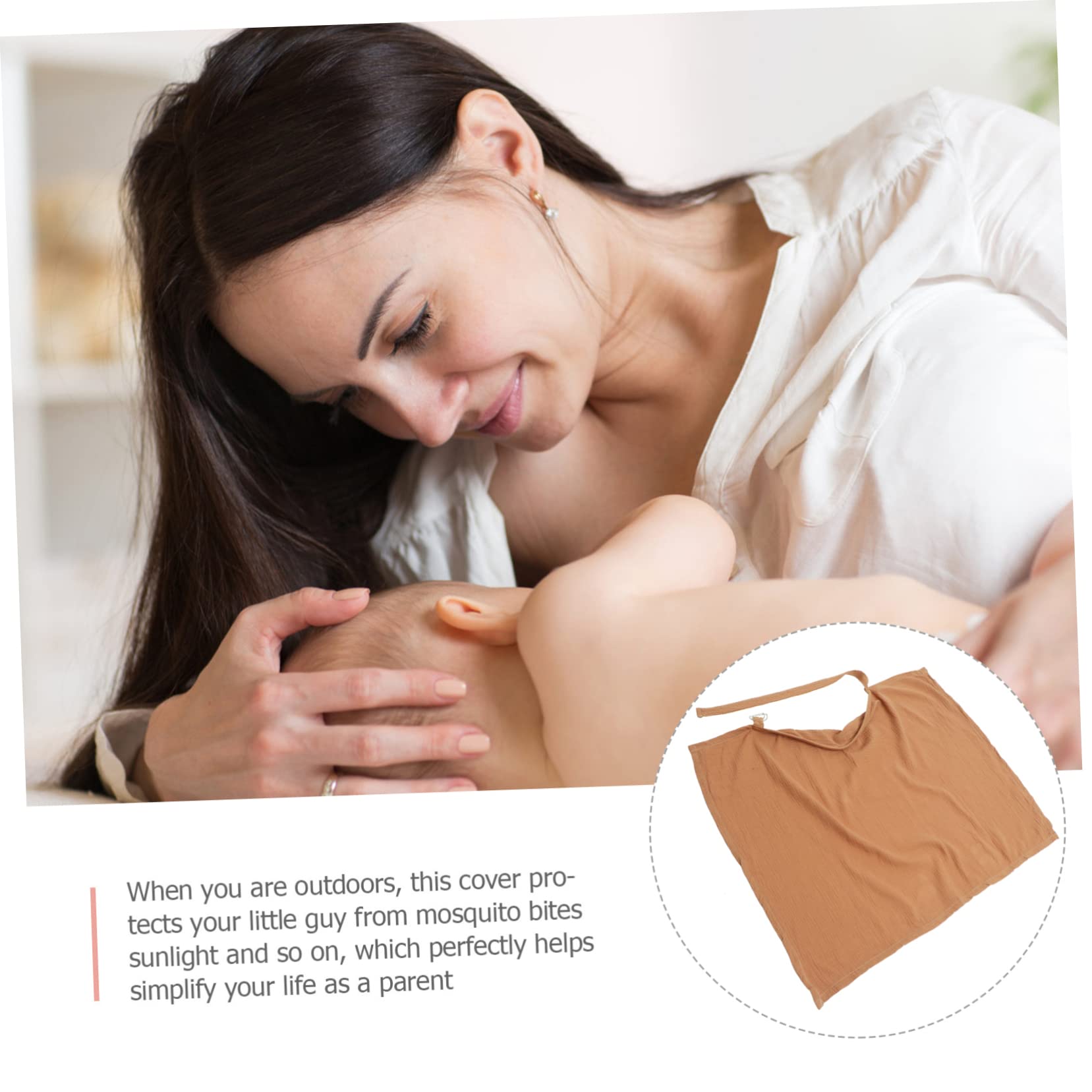 Copertura Allattamento Cotone Morbido Grembiule Ragazza Mamma Lavabile Riutilizzabile Viaggio Design Semplice Traspirante