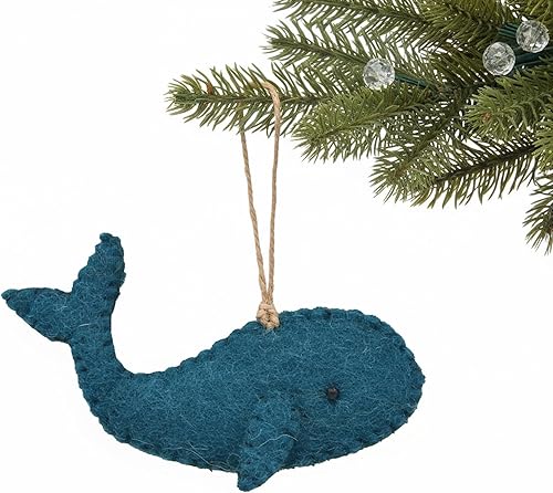 Miniatura 2 de Adorno navideño de fieltro de ballena