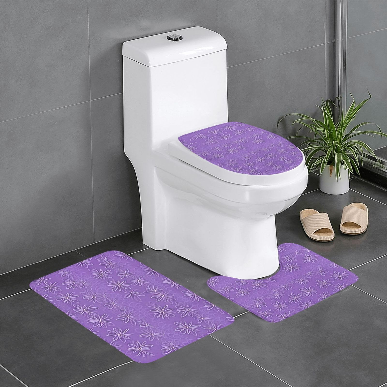 Tapis de salle de bain antidérapants pour sécuriser le sol des WC