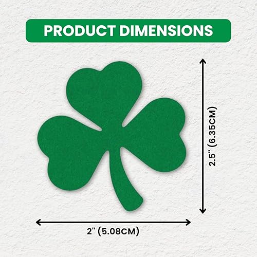 Miniatura 2 de LiteMark Calcomanía reflectante verde de trébol de 2 pulgadas para casco, caja de herramientas, laptop, etc. Paquete de 3