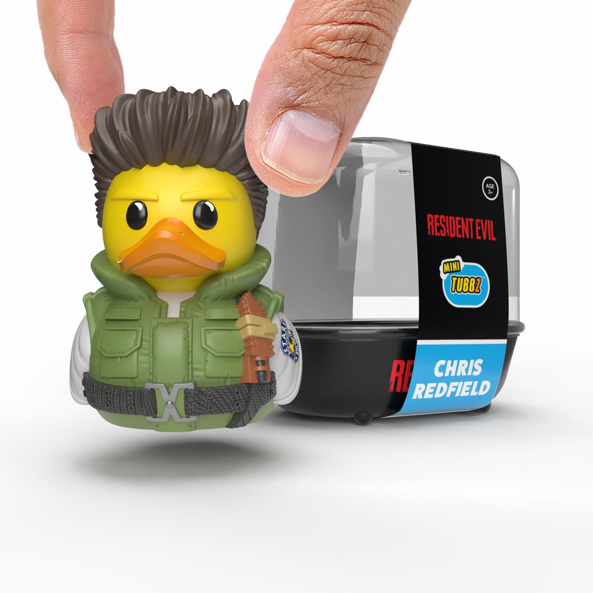 Resident Evil Chris Redfield Mini Tubbz Cosplaying Duck Collectible 5cm