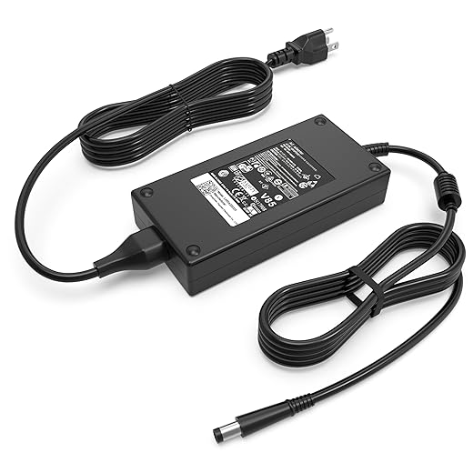 180W Alienware Laptop Charger for Dell Alienware M18 M16 M17 M15 R1 R2 R3 R4 R5 X14 X16,Precision 7520 7530 7540 7550 7730 7710 7670 7770 7.4mm AC Adapter Power Cord