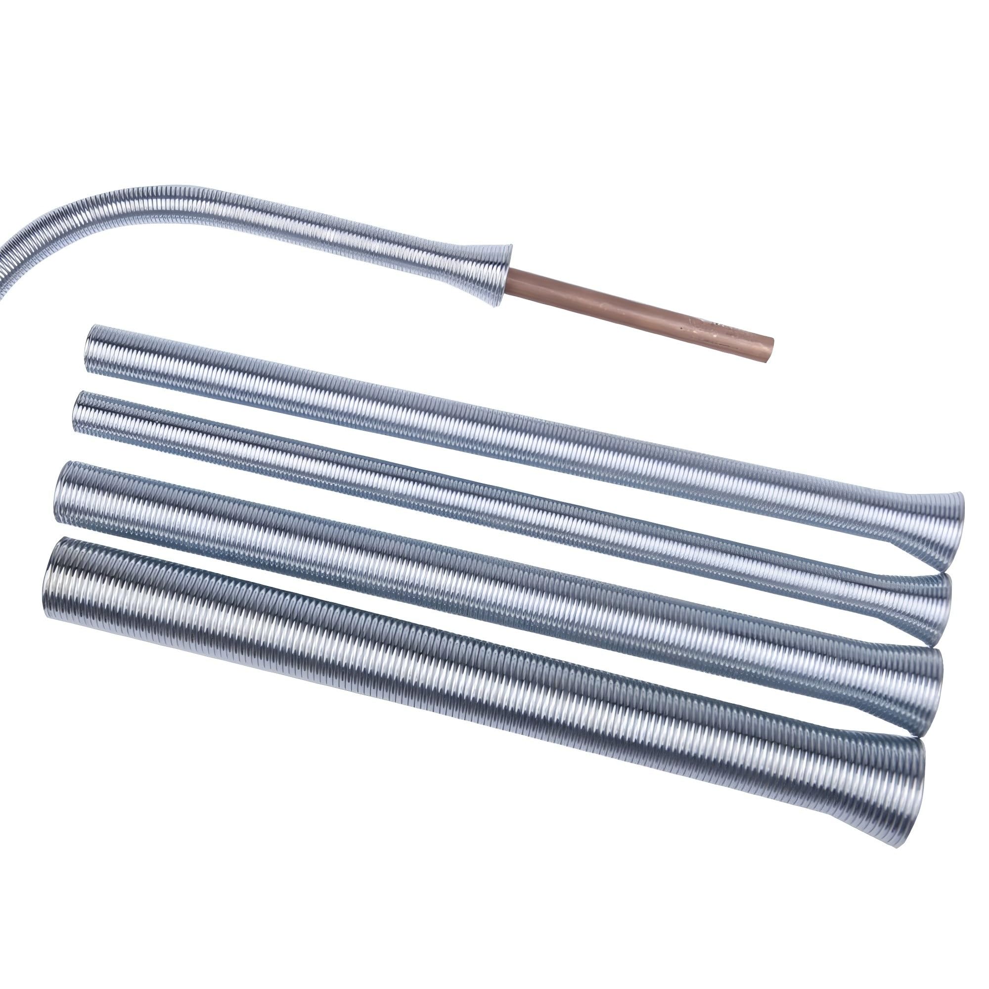 Wostore Set di piegatura a molla per tubo diametro esterno 1/4, 5/16, 3/8, 1/2 e 5/8", 5 in 1