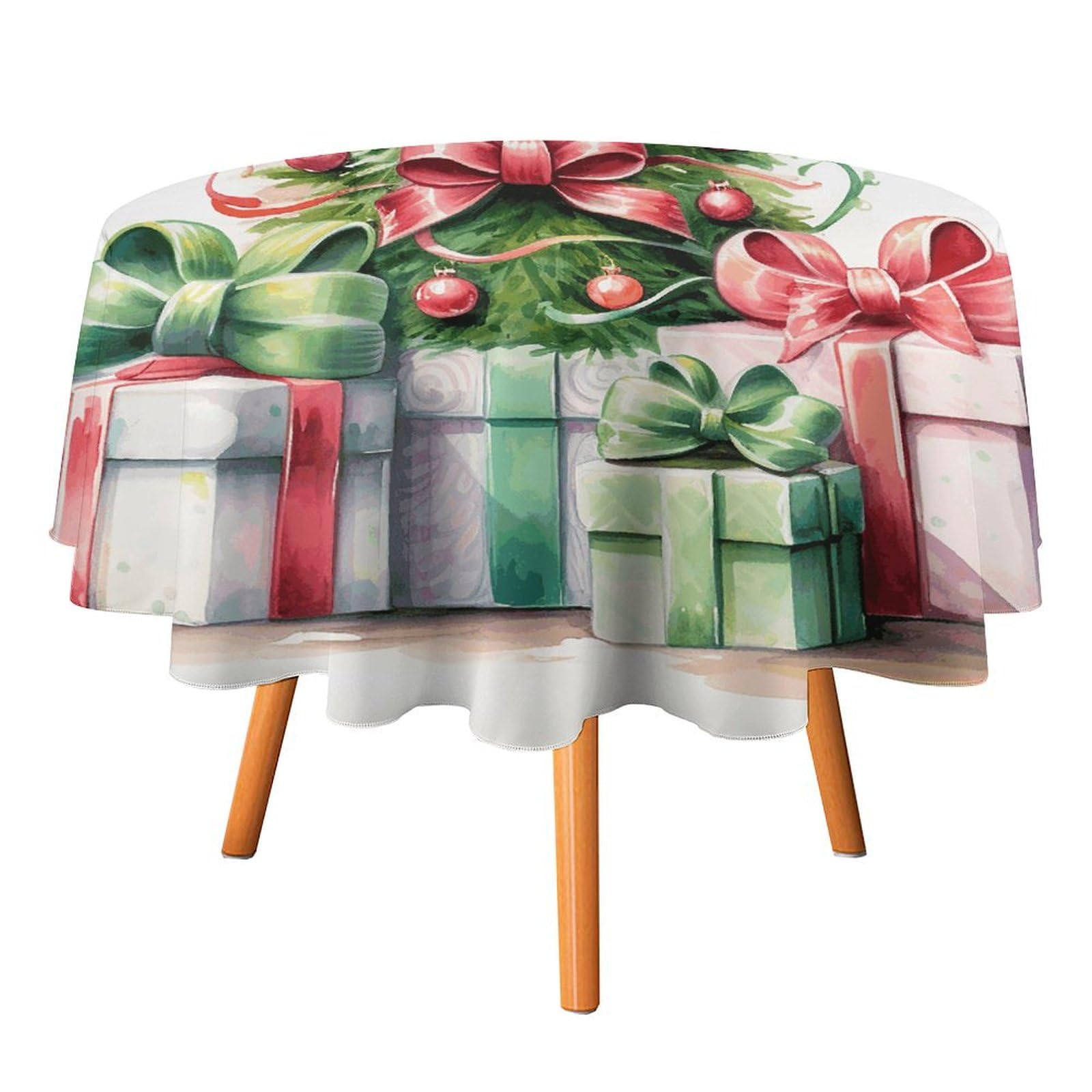 Nappe ronde anti-tache de 152 cm pour protéger votre table des verres renversés