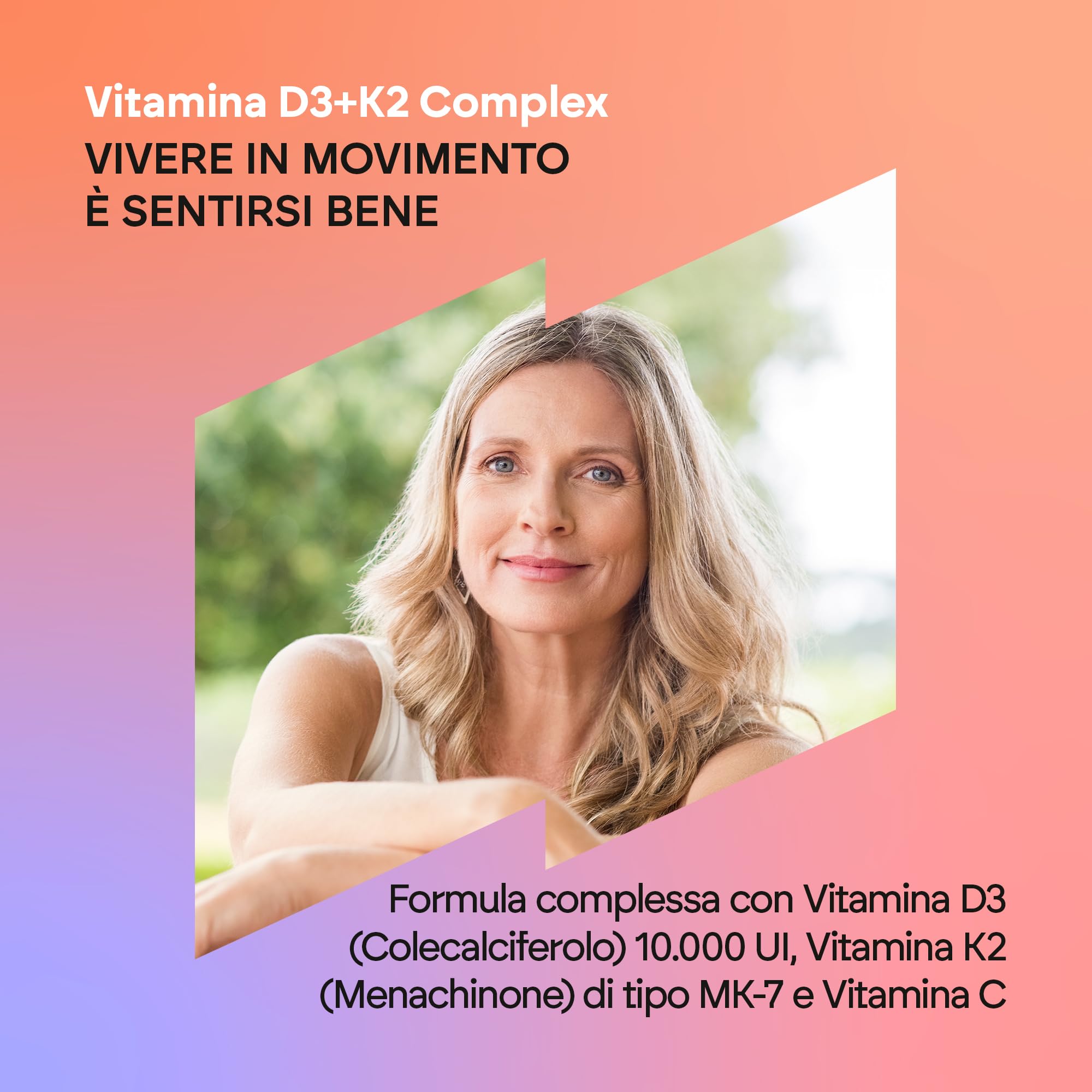 Vitamina D3 e K2 10000 UI - Immunità Ossa e Muscoli - Vit D3 K2 MK7 con Vitamina C e Olio Extravergine di Oliva - 60 Softgel Vitamina D Complex Nutralie