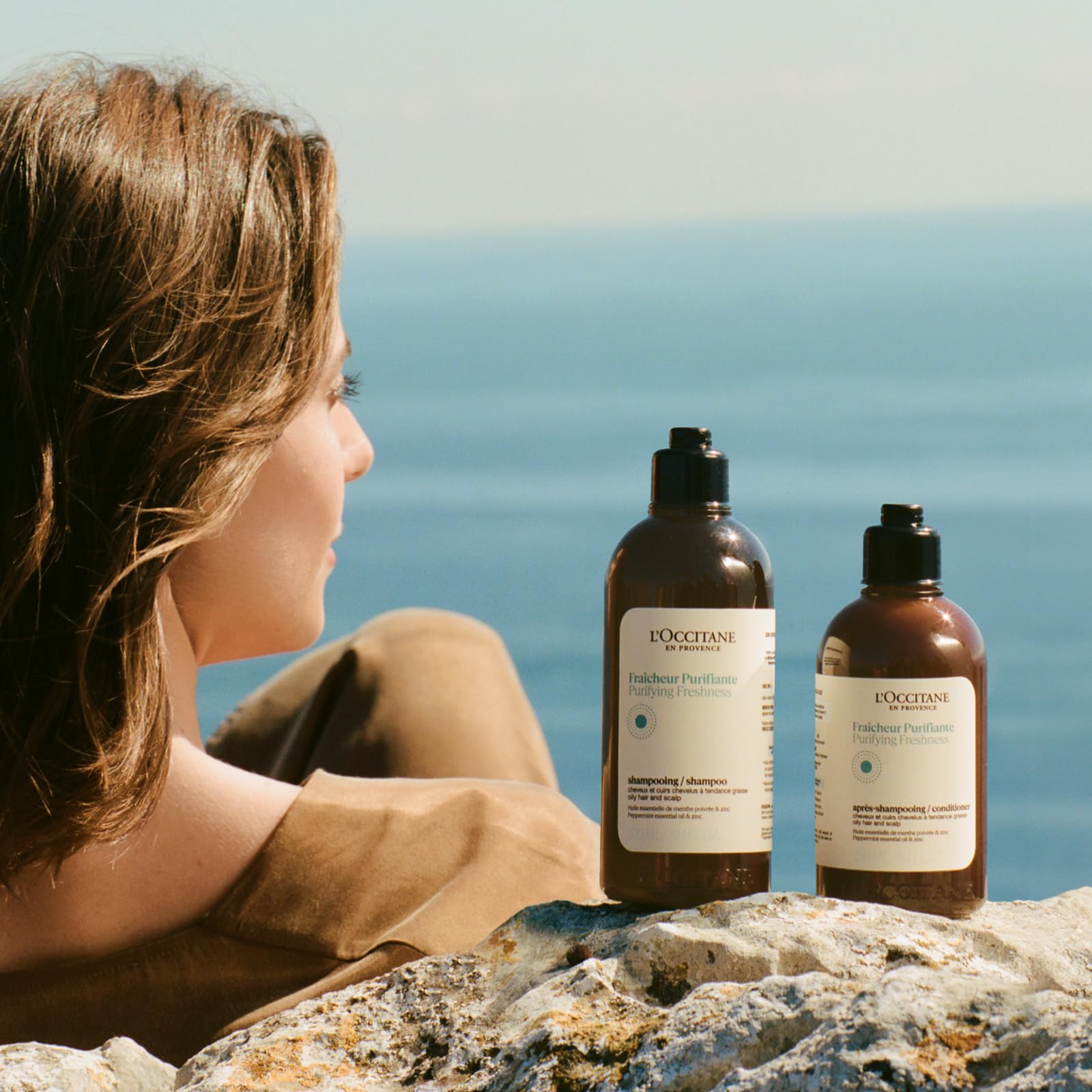 L'OCCITANE Purifying Freshness Conditioner 250ml | Silicone-Free | Vegan & 99% Readily Biodegradable | Luxury & Clean Beauty Hair Care for All Hair Types - Image 3