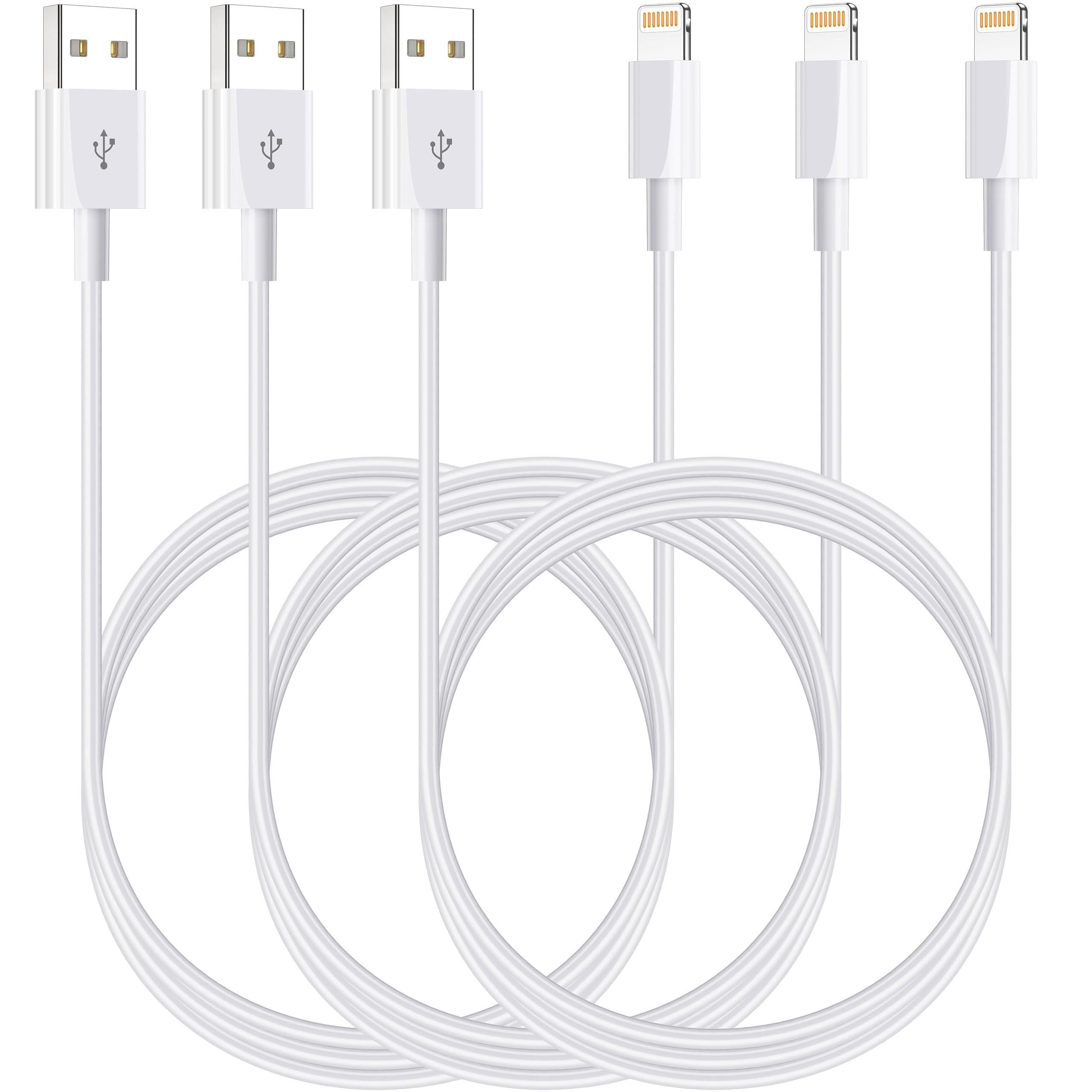 Lot De 3 Câbles USB Magnétiques Callstel 1m – Compatible IPhone, Chargement Rapide Et Transfert De Données