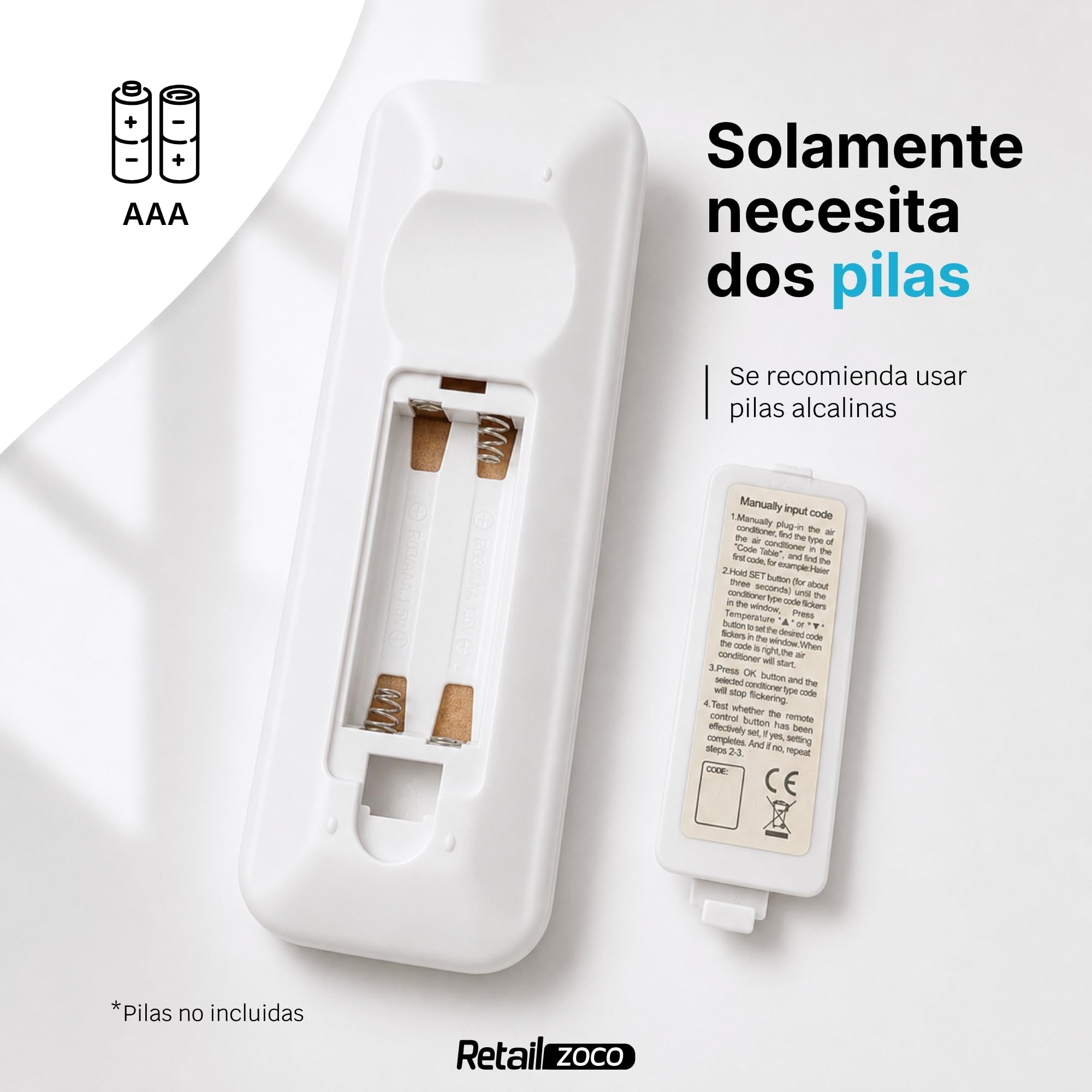 Mando Universal para Aire Acondicionado, Mando Distancia are Acondicionado, K-1028E, 1000 en 1 A/C Control Remoto LCD Digital, Compatible con hasta 1000 marcas de aire acondicionado - imagen 5