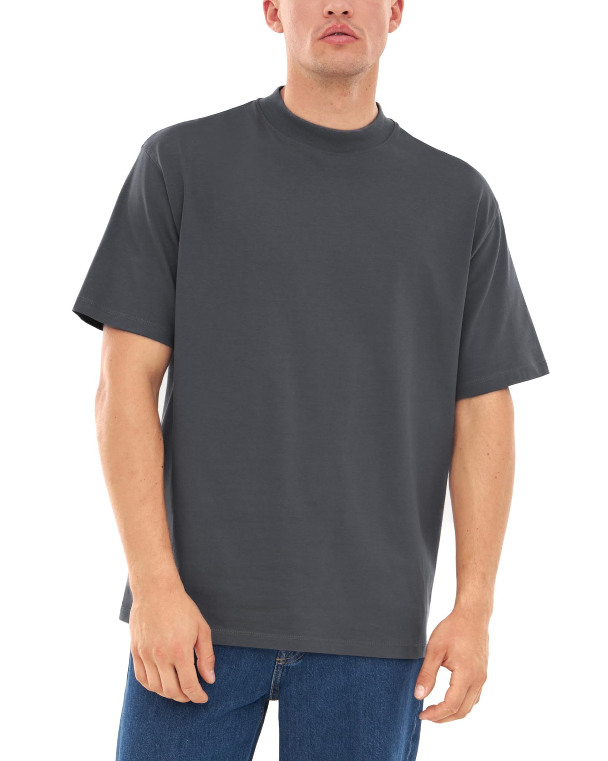 Johnny Urban Oversized Tshirt Herren & Damen - Sammy - Heavy Basic Kurzarm T-Shirt Oversize - Enganliegender Kragen - Unisex - 100% Baumwolle - Einfarbig