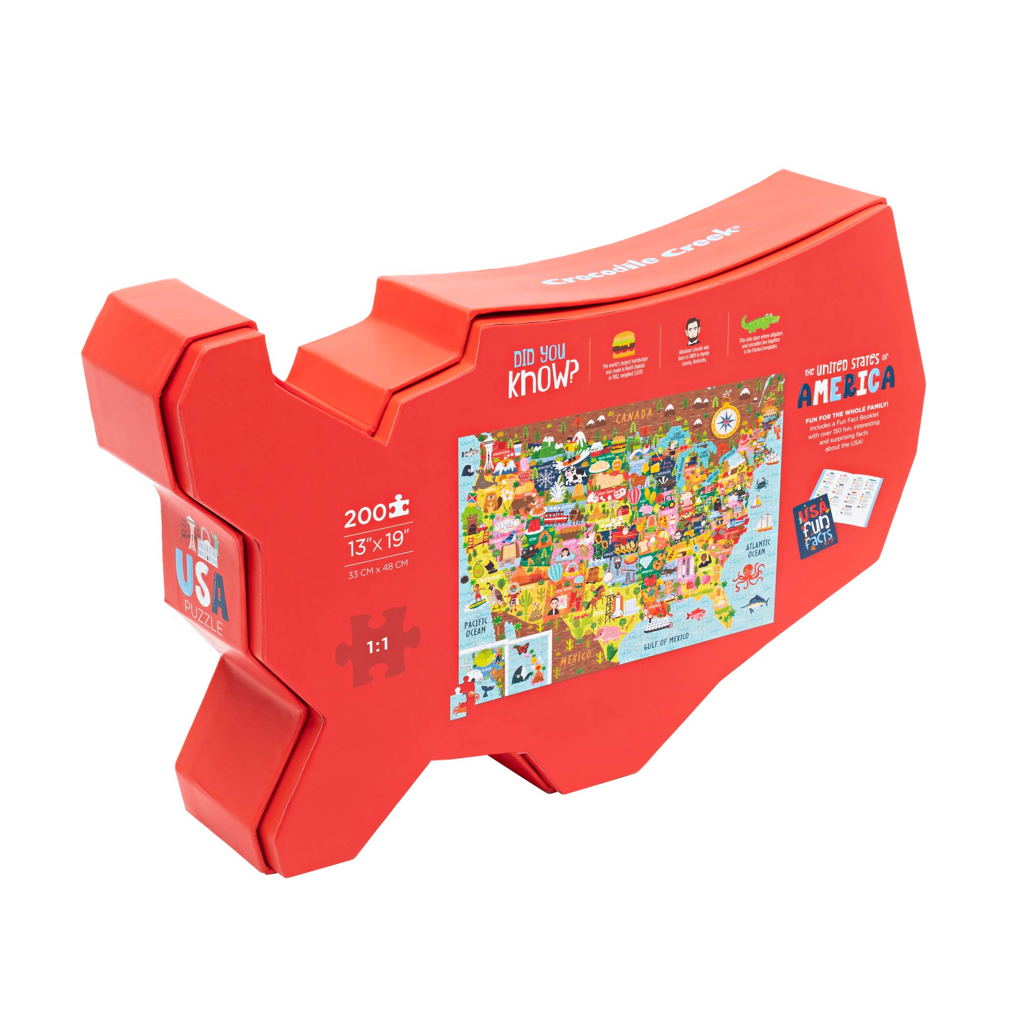 Amazon | Crocodile Creek 200ピース ジグソーパズル - 6~8歳以上の