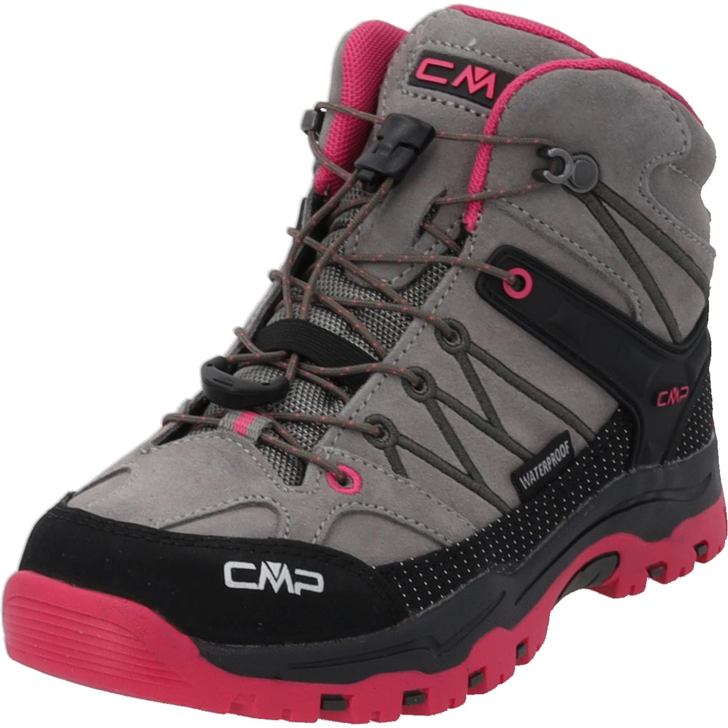 CMP Unisex Kinder Kids Rigel Mid Trekking Shoes Wp Traillaufschuh, Fuxia Mandel, 28 EU