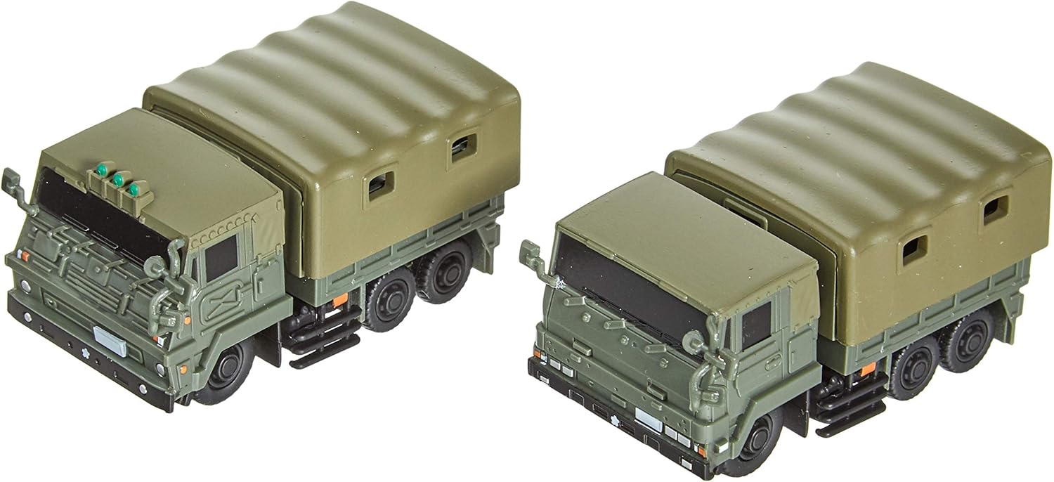 Miniq 陸上自衛隊 3トン半トラック新旧セット 73式大型トラック プルバック付き 完成品 おもちゃ おもちゃ Amazon